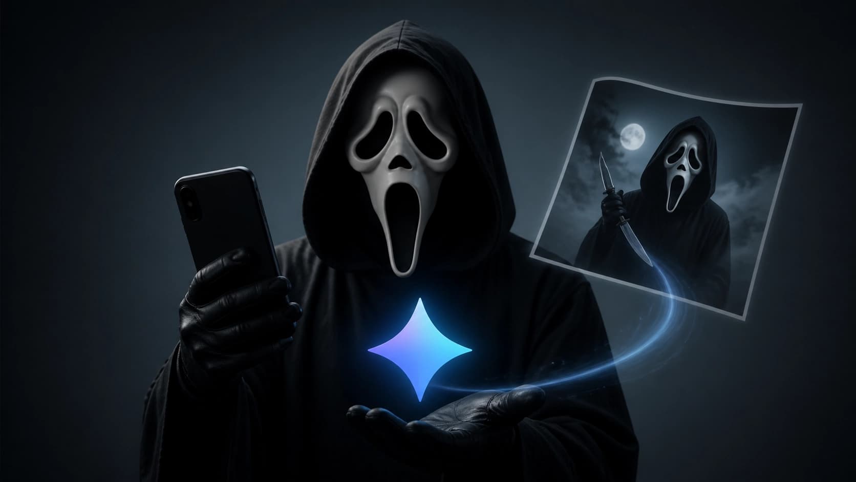 Пошаговое руководство по созданию трендовых фото с Ghostface с помощью подсказок Google Gemini