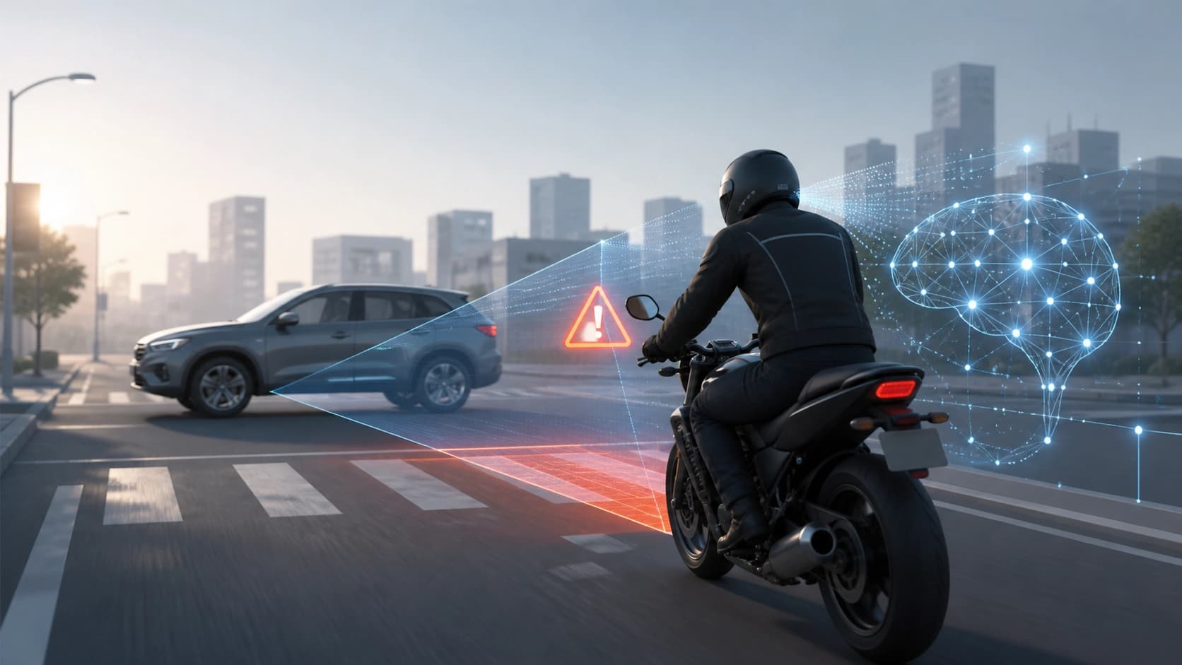 MotoSafety: ذكاء اصطناعي متطور يتنبأ بمخاطر اصطدام المركبات ذات العجلتين مع مراعاة ضيق الوقت