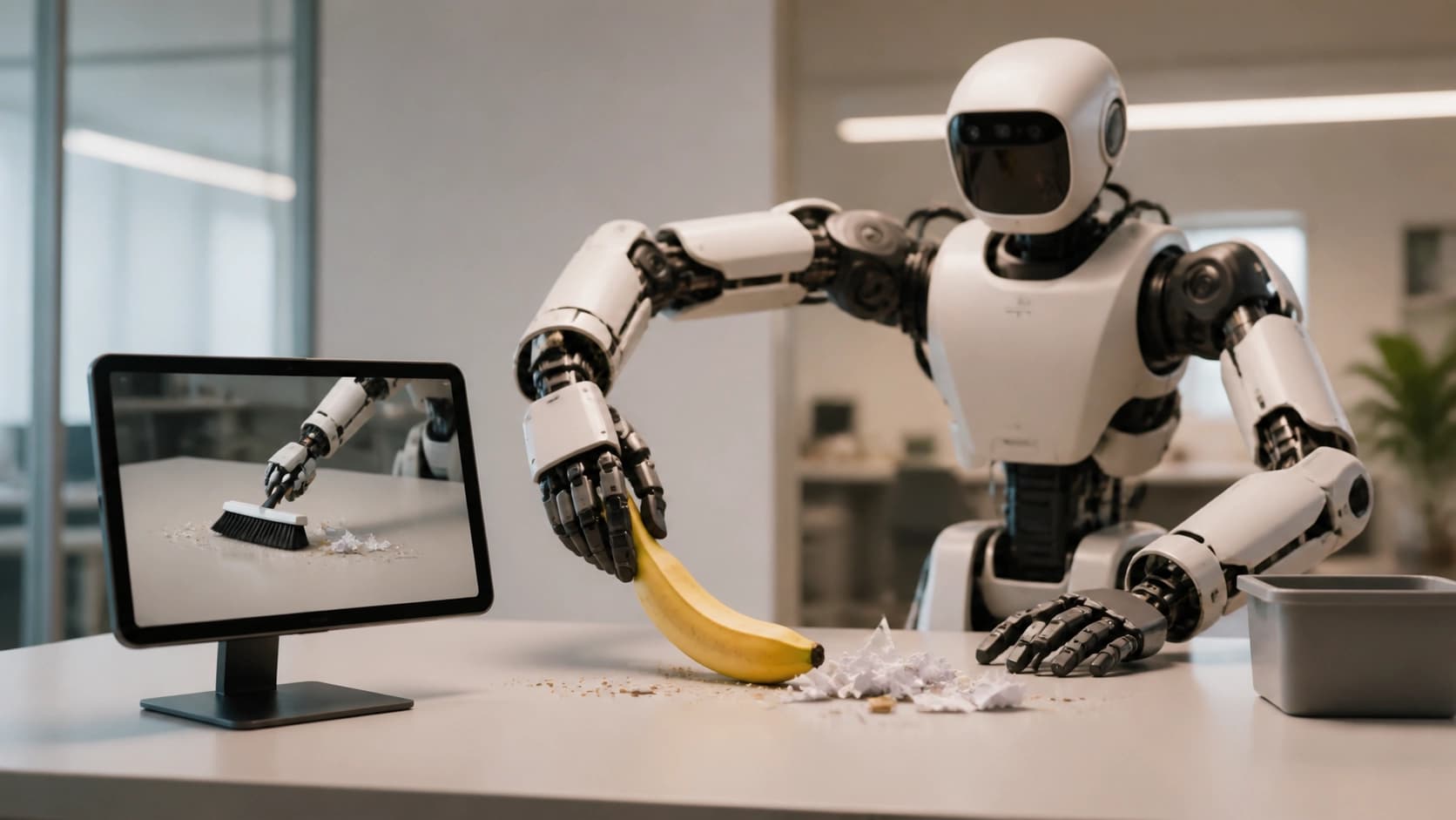 Banane à la place de la brosse : comment les robots IA généralistes maîtrisent les tâches en vidéo et s'adaptent à la volée