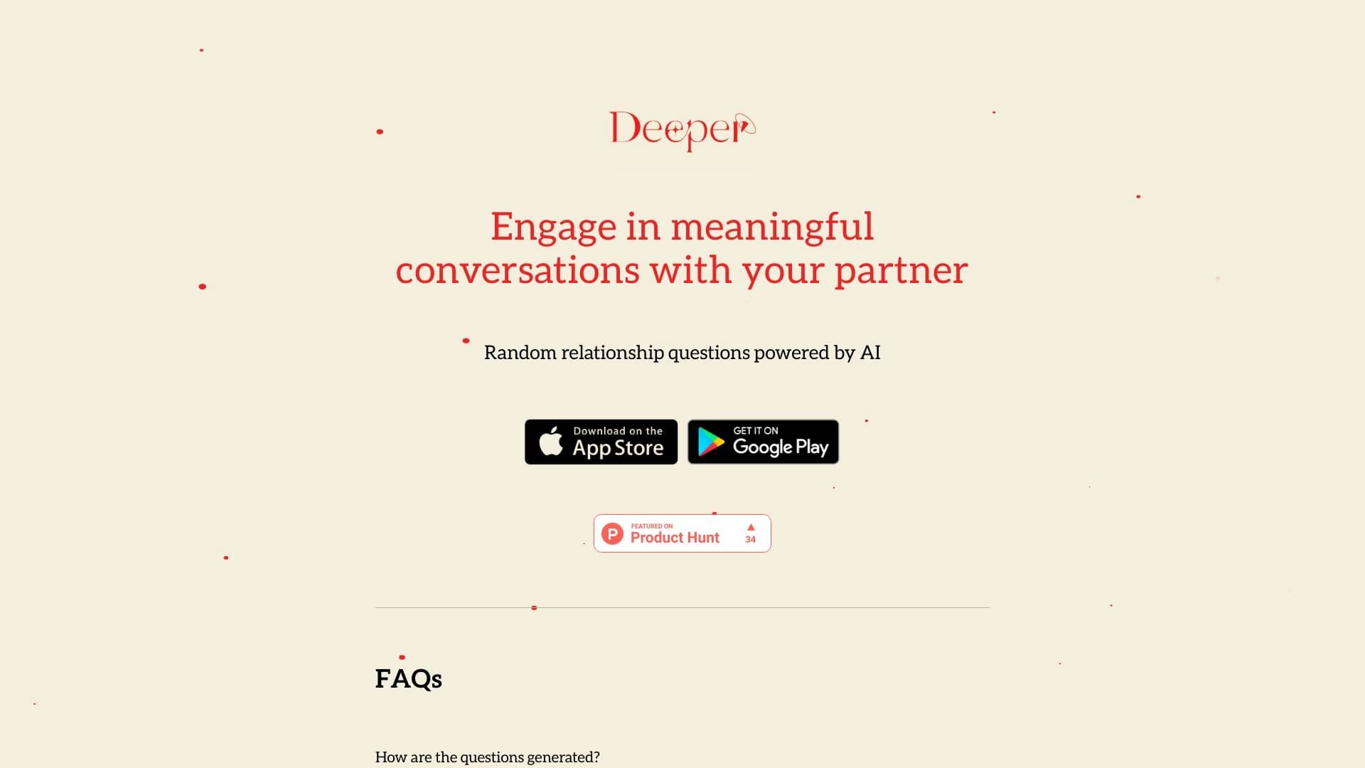 Couple Questions — Deeper