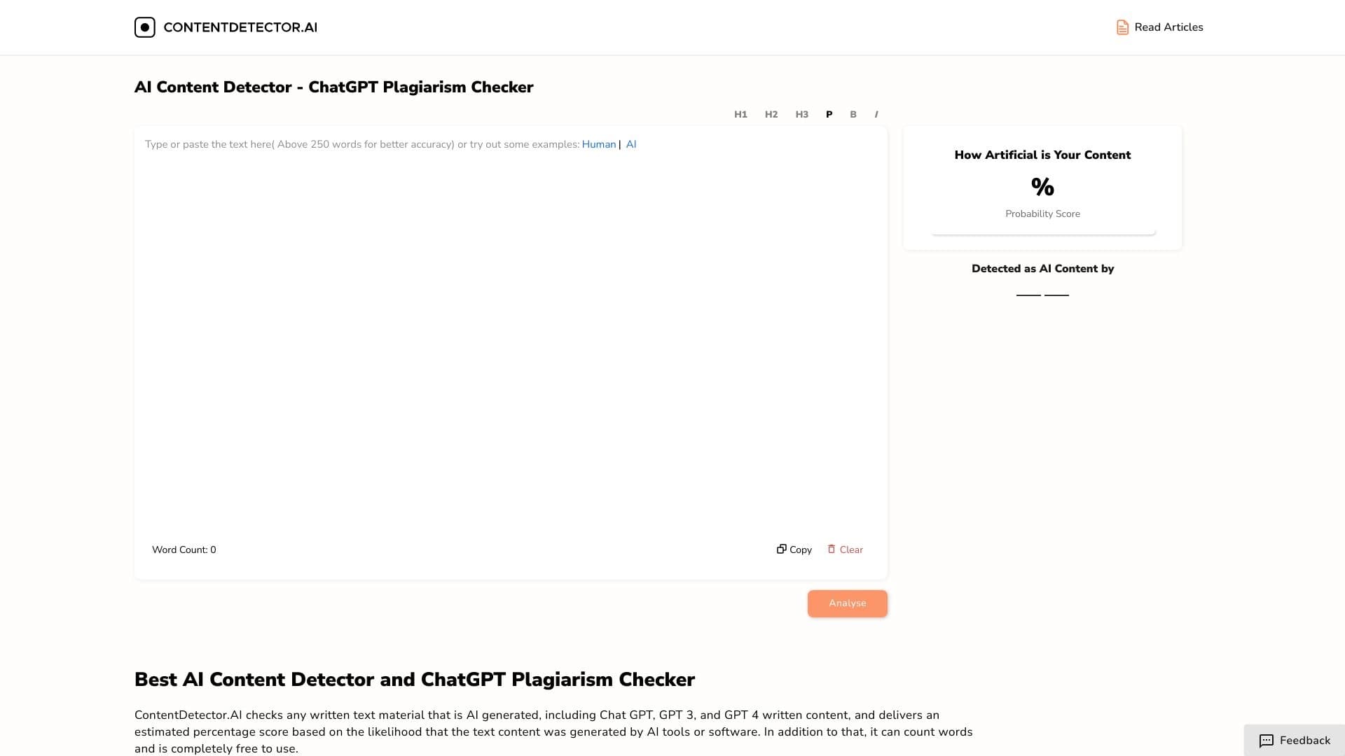 AI Content Detector