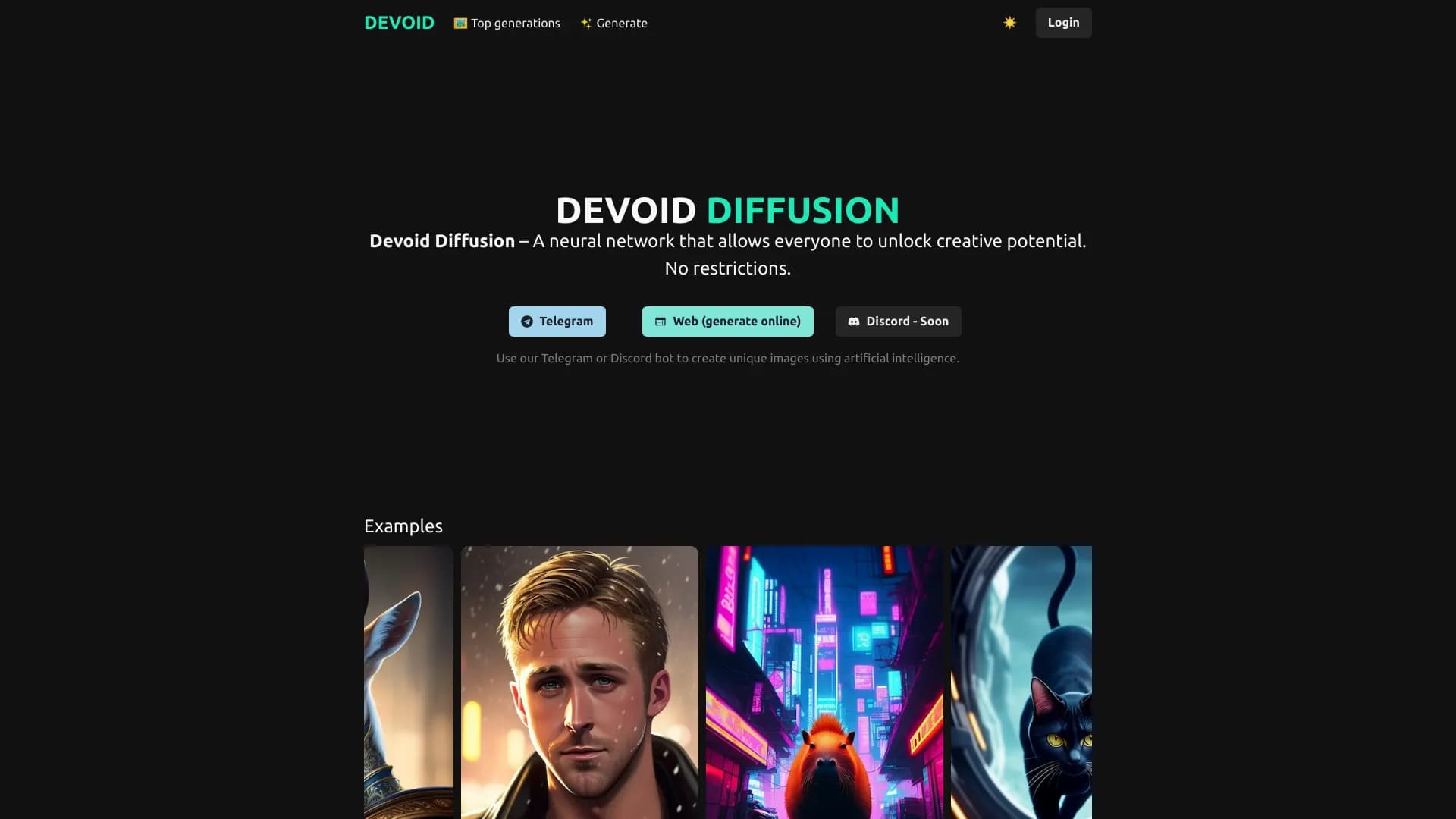 Devoid Diffusion