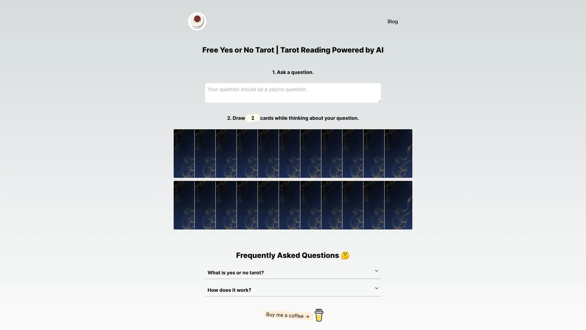 AI Yes or No Tarot