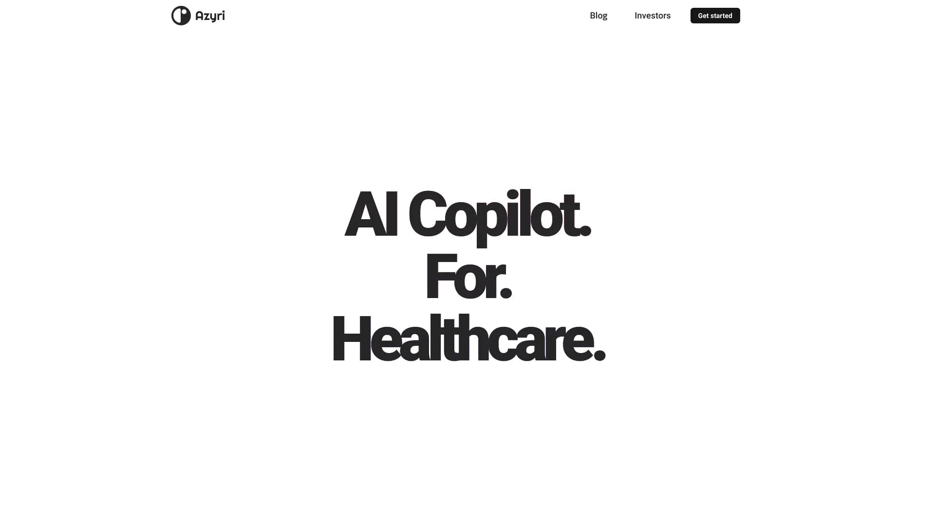 AI Co-pilot for Healthcare