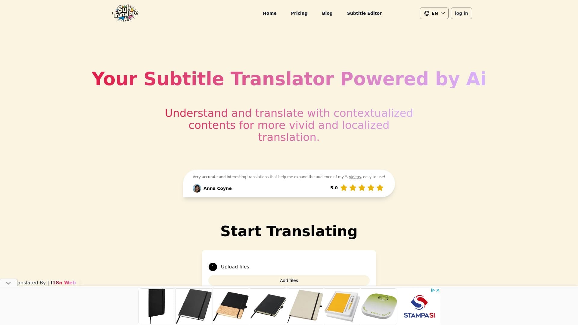 SRT Subtitle Translator