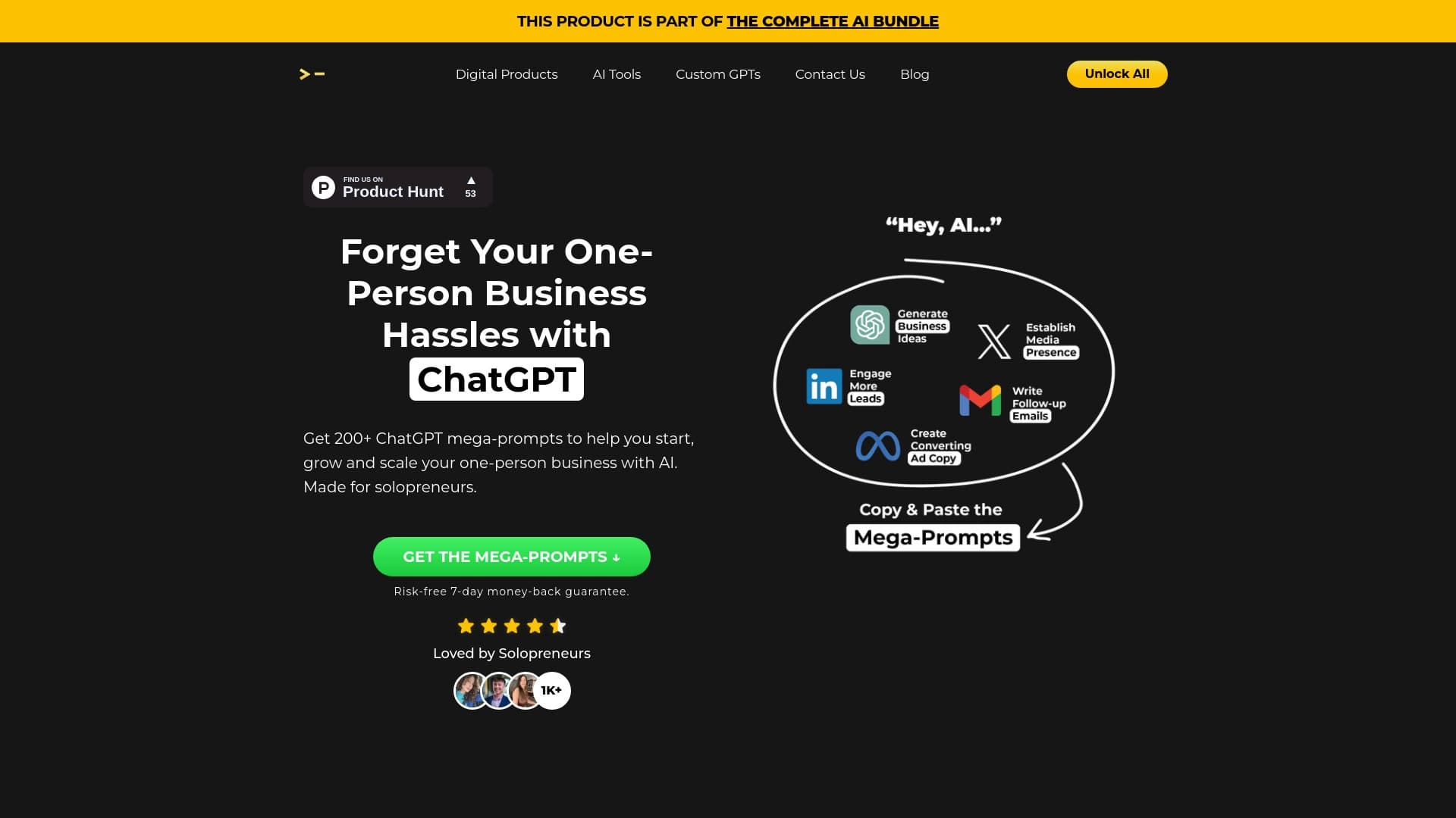 200+ ChatGPT Mega-Prompts for B...