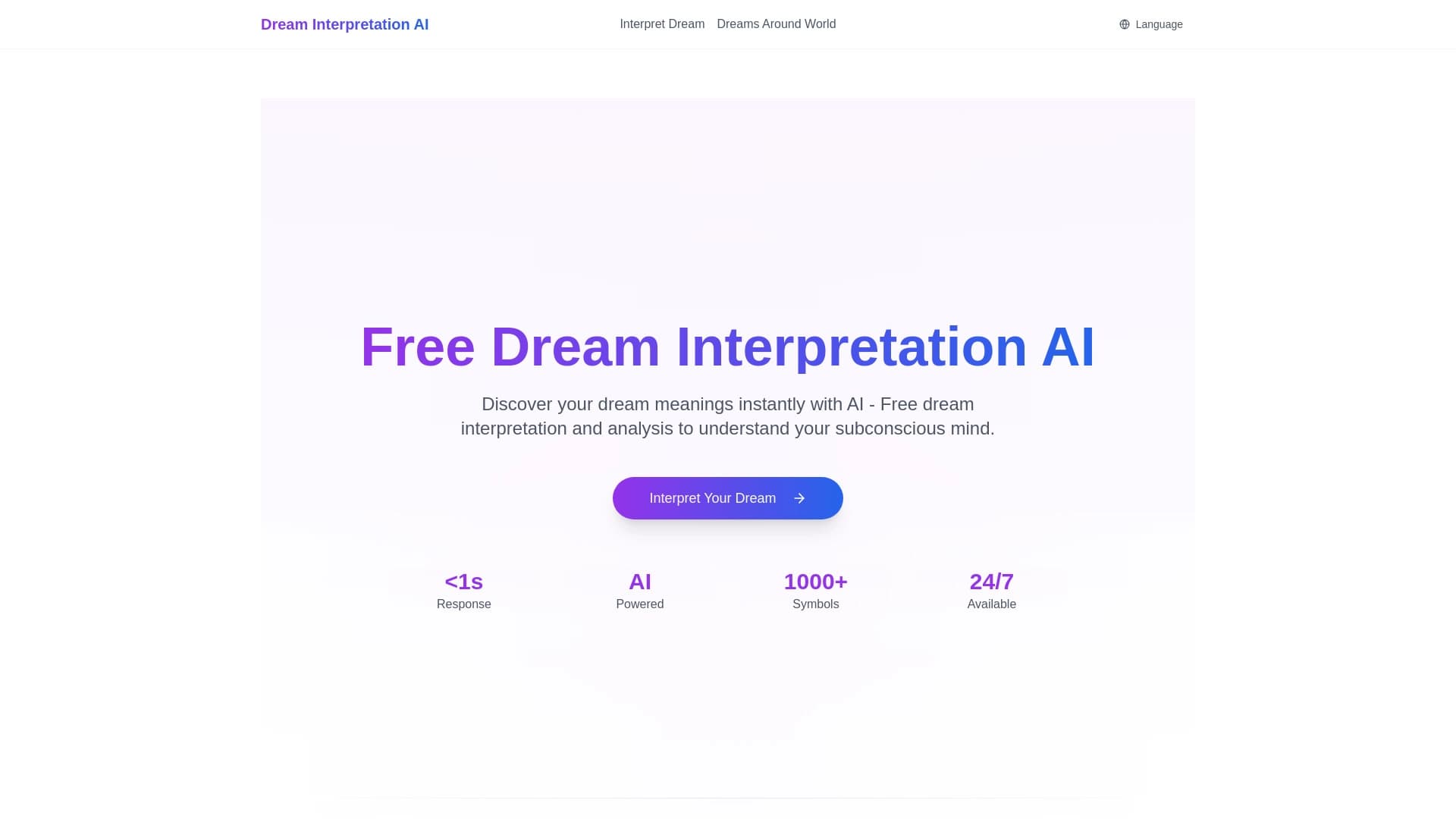 Dream Interpretation AI