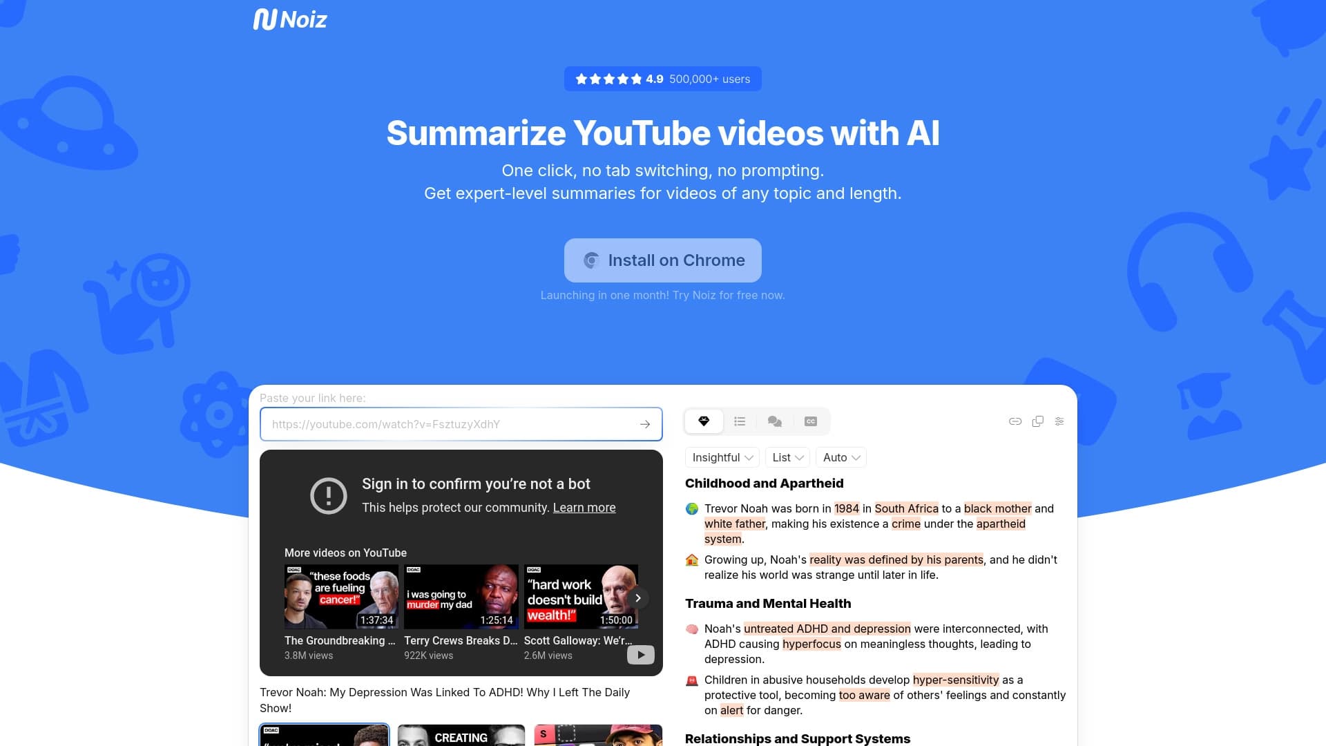 AI PDF Summarizer - Noiz