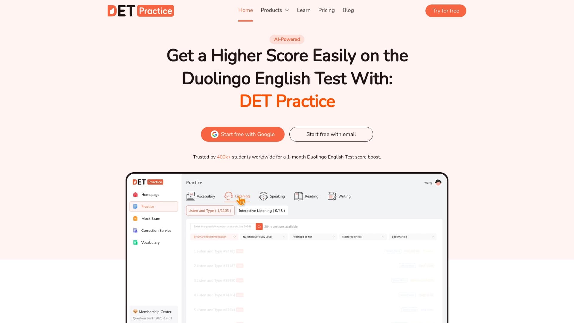 DET Practice