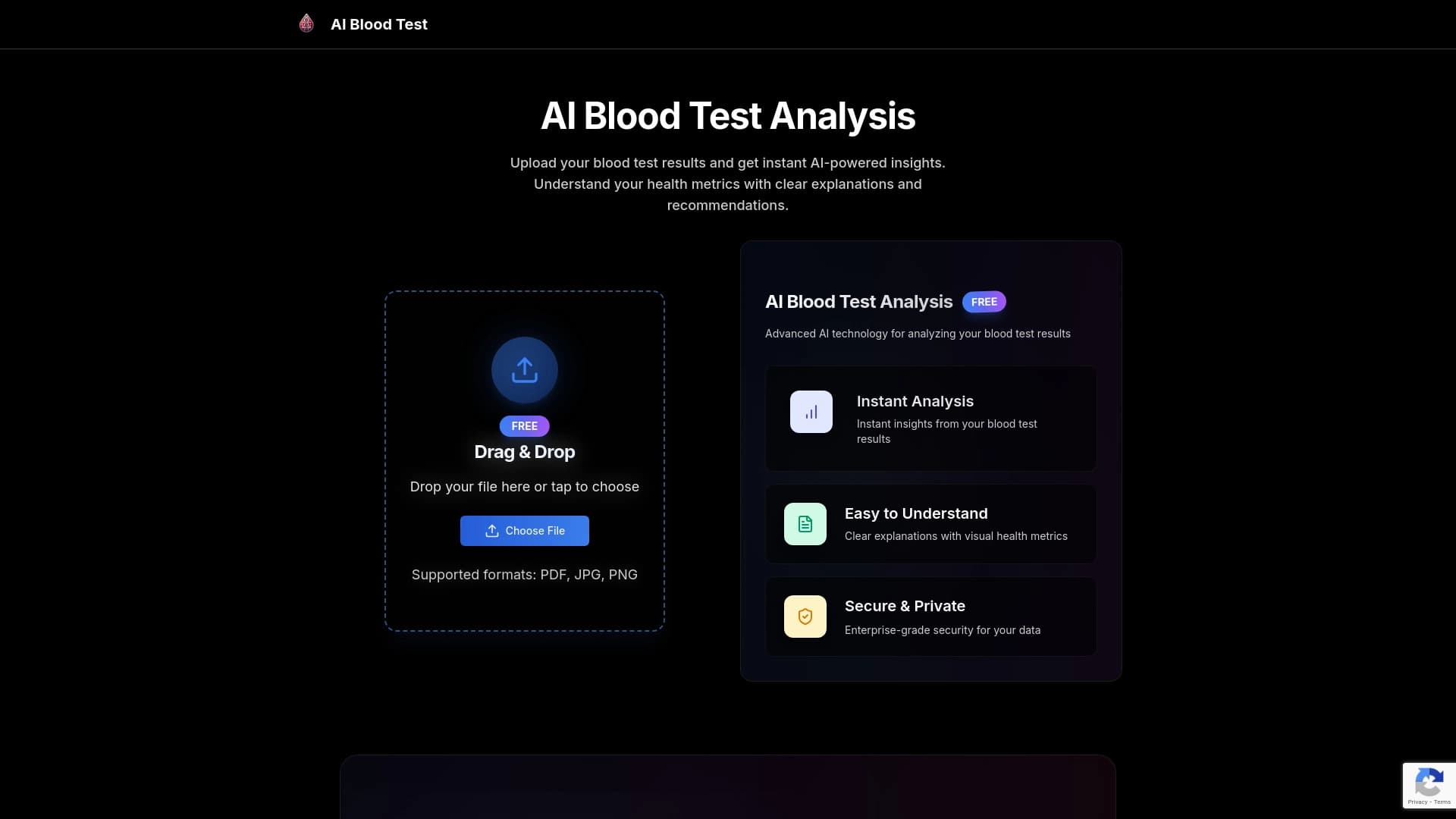 AI Blood Test Analysis