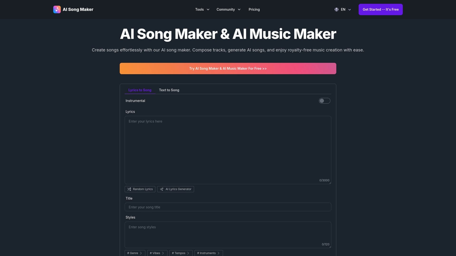 AI Song Maker