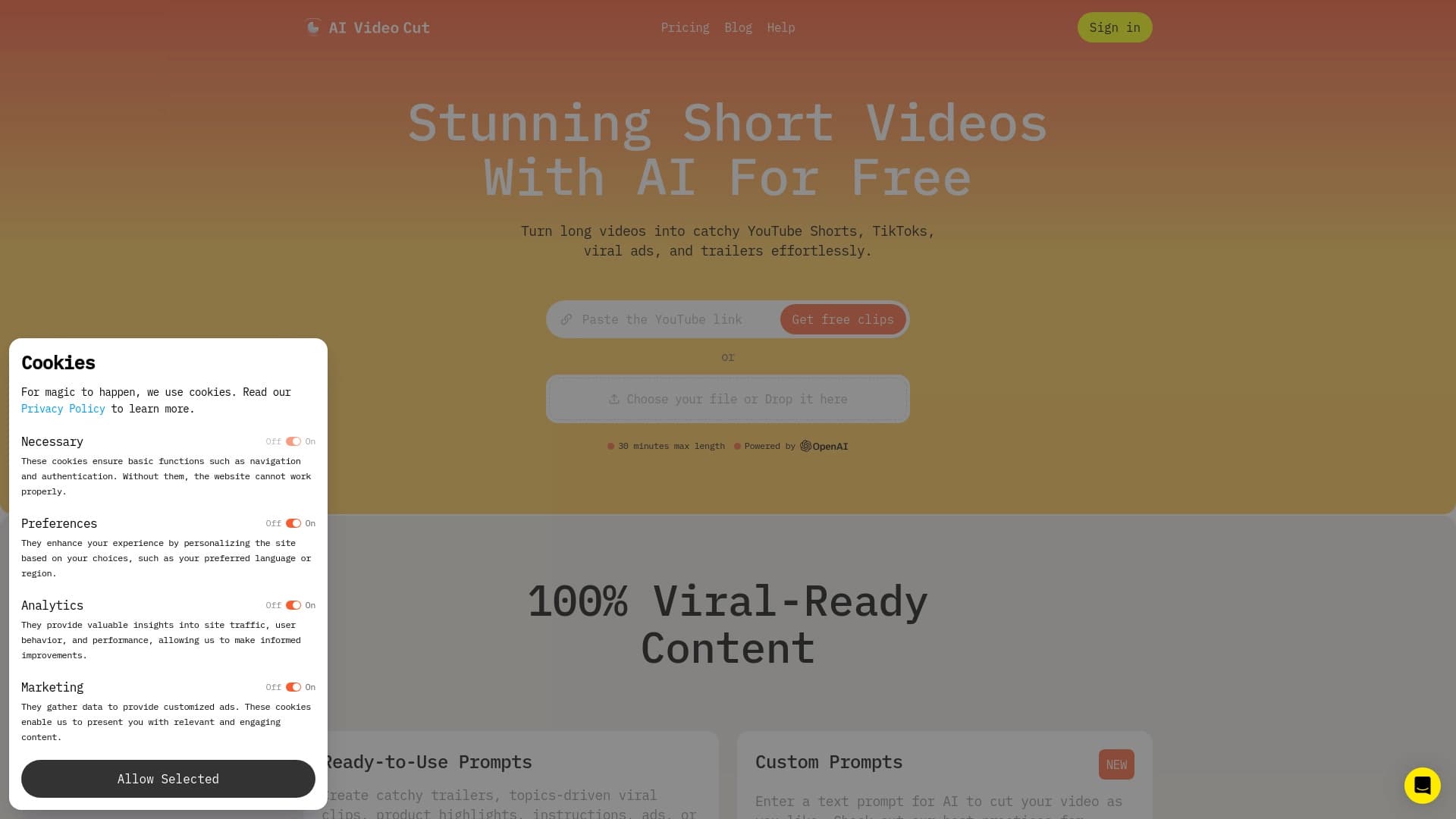 AI Video Cut