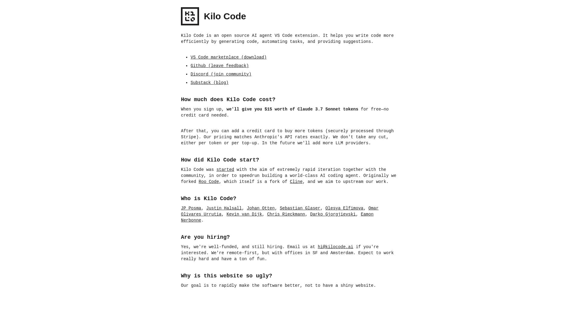 Kilo Code