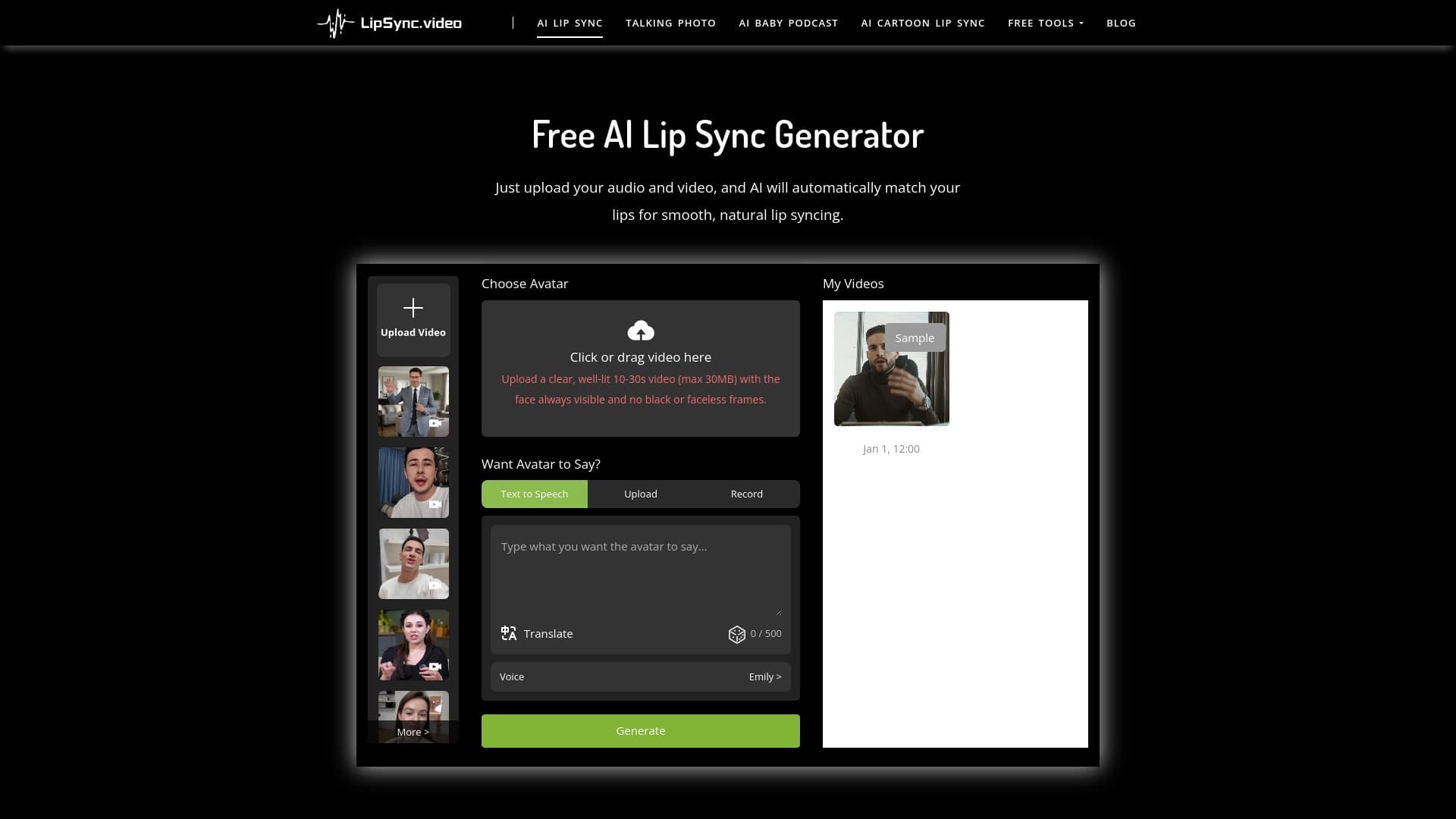 AI Singing Photos - LipSync