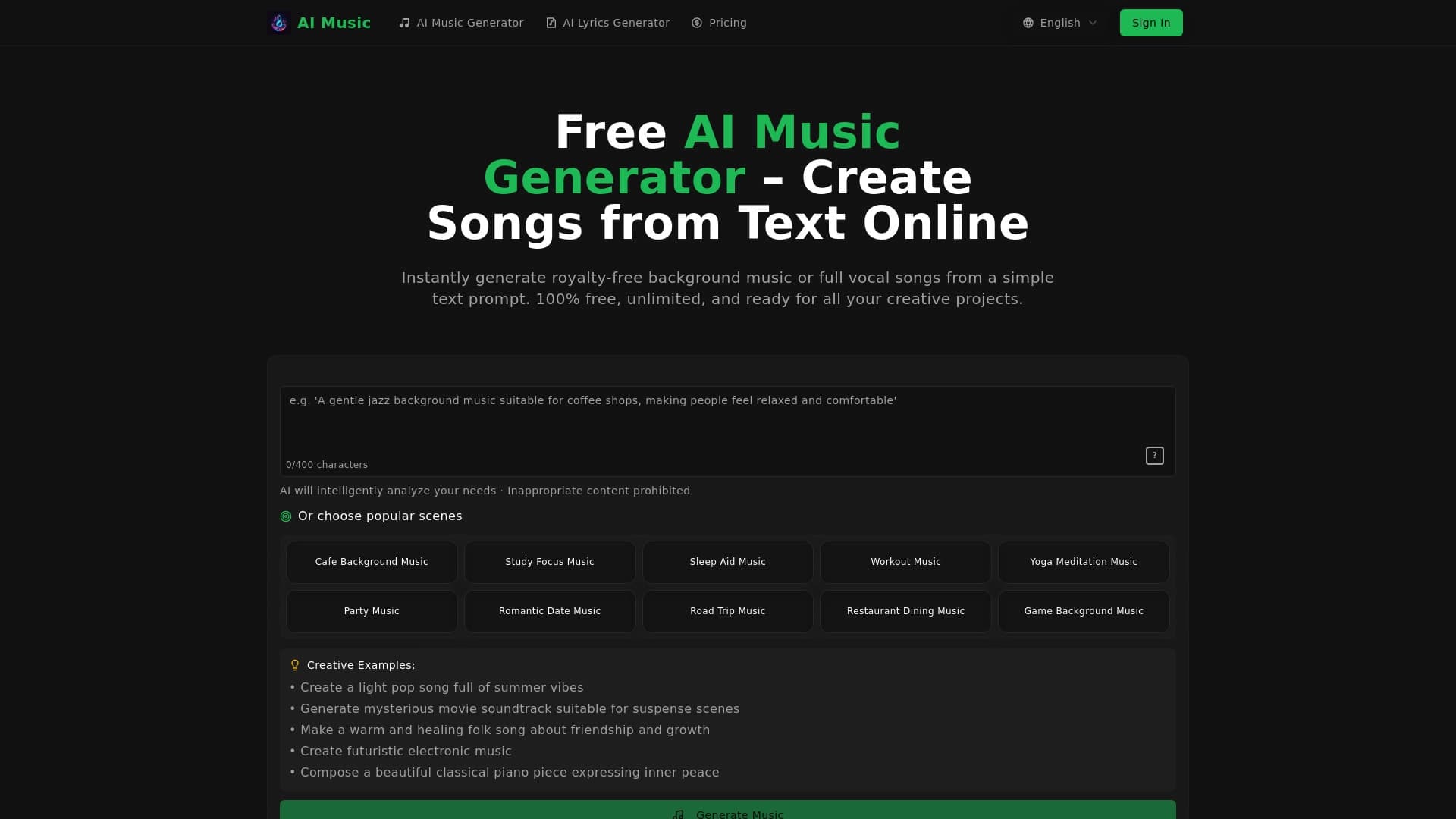 AI Song Creator