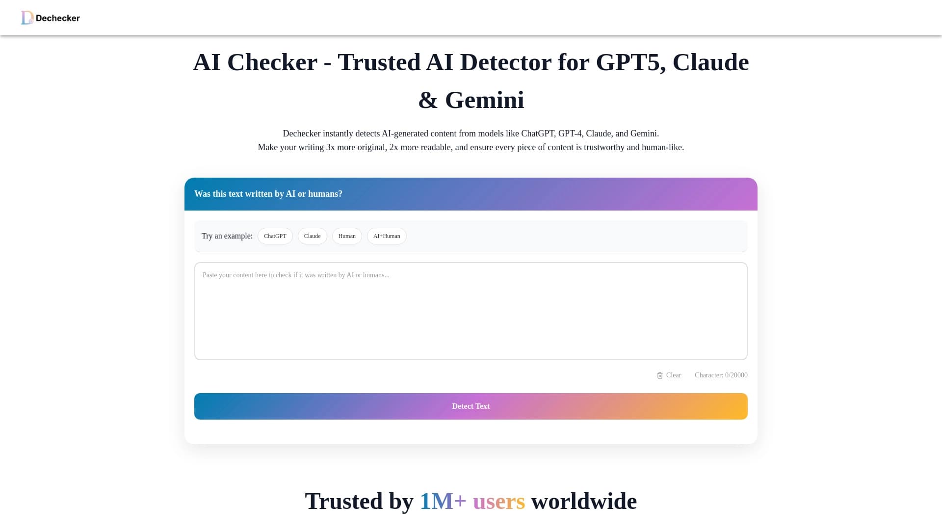 Dechecker AI Checker