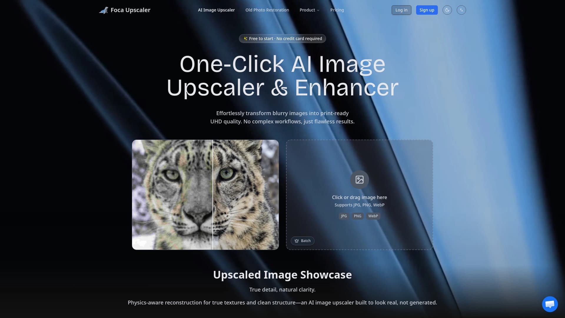 Foca Upscaler - Physics-Aware AI Image Enhancer
