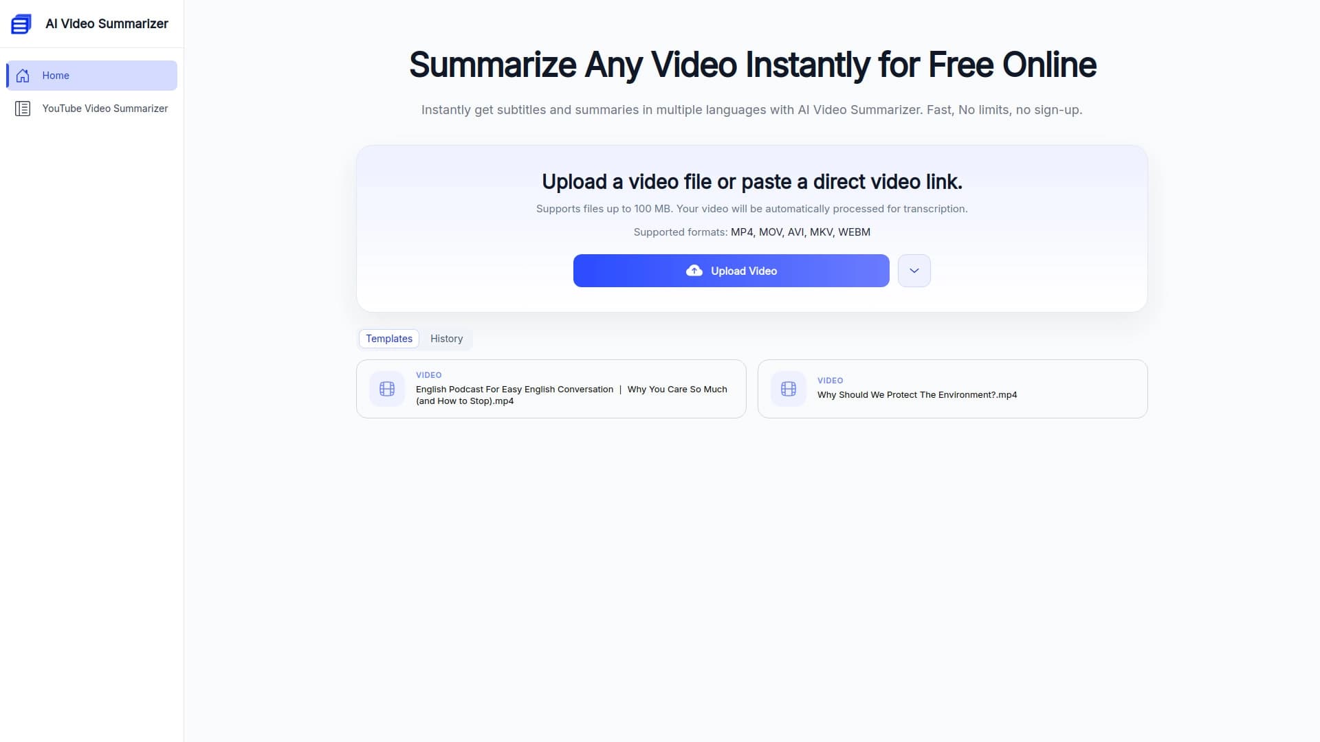 AI Video Summarizer