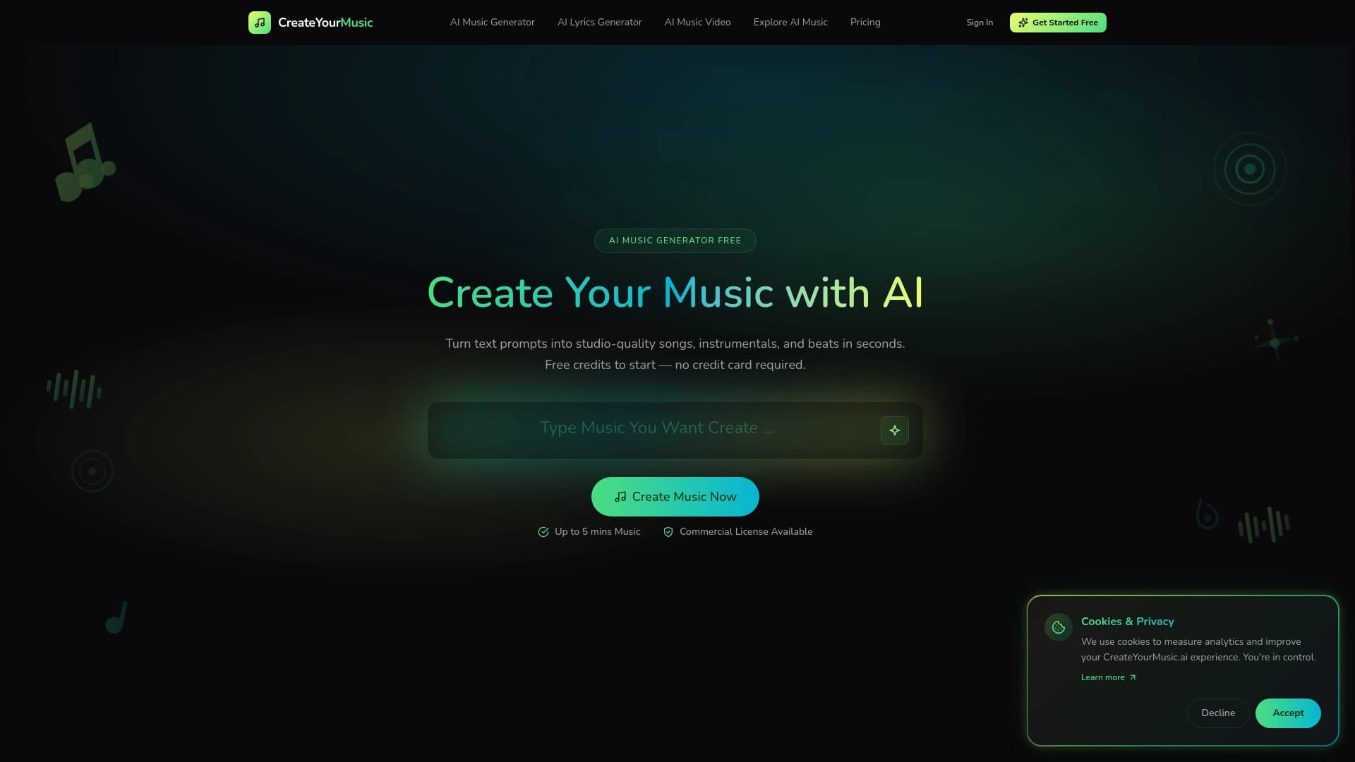 CreateYourMusic AI