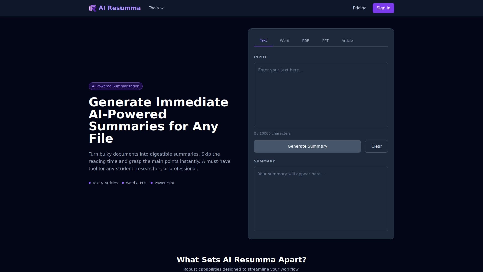 AI Resumma