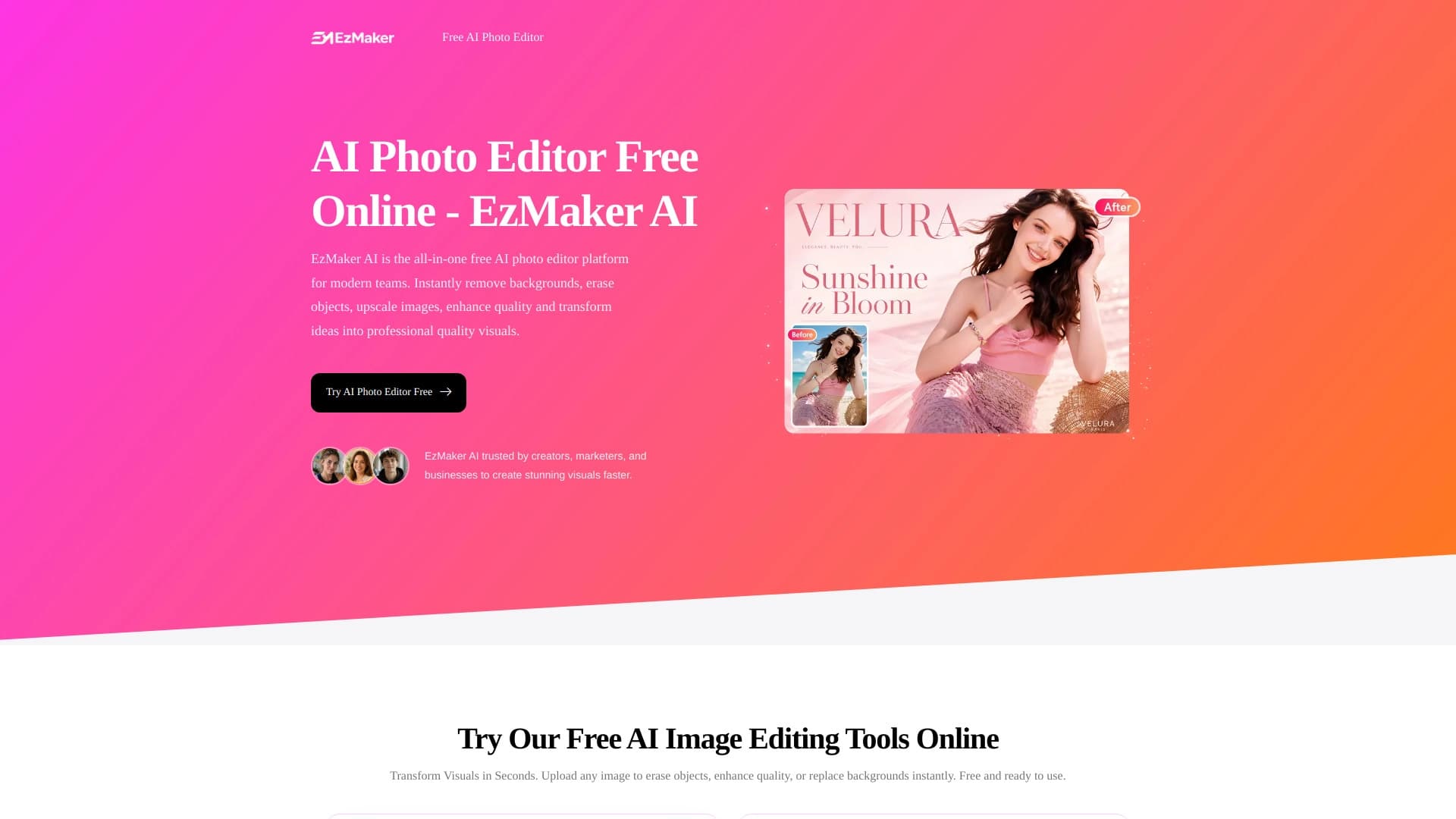 EzMaker AI - Online Free AI Photo Editor