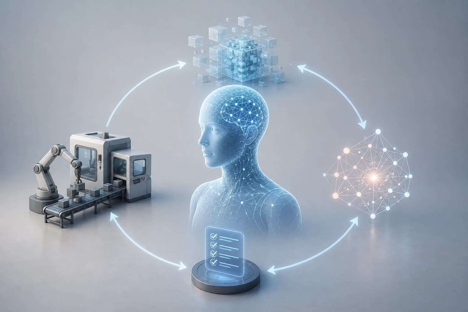 How a digital twin accumulates experience and changes its operating logic