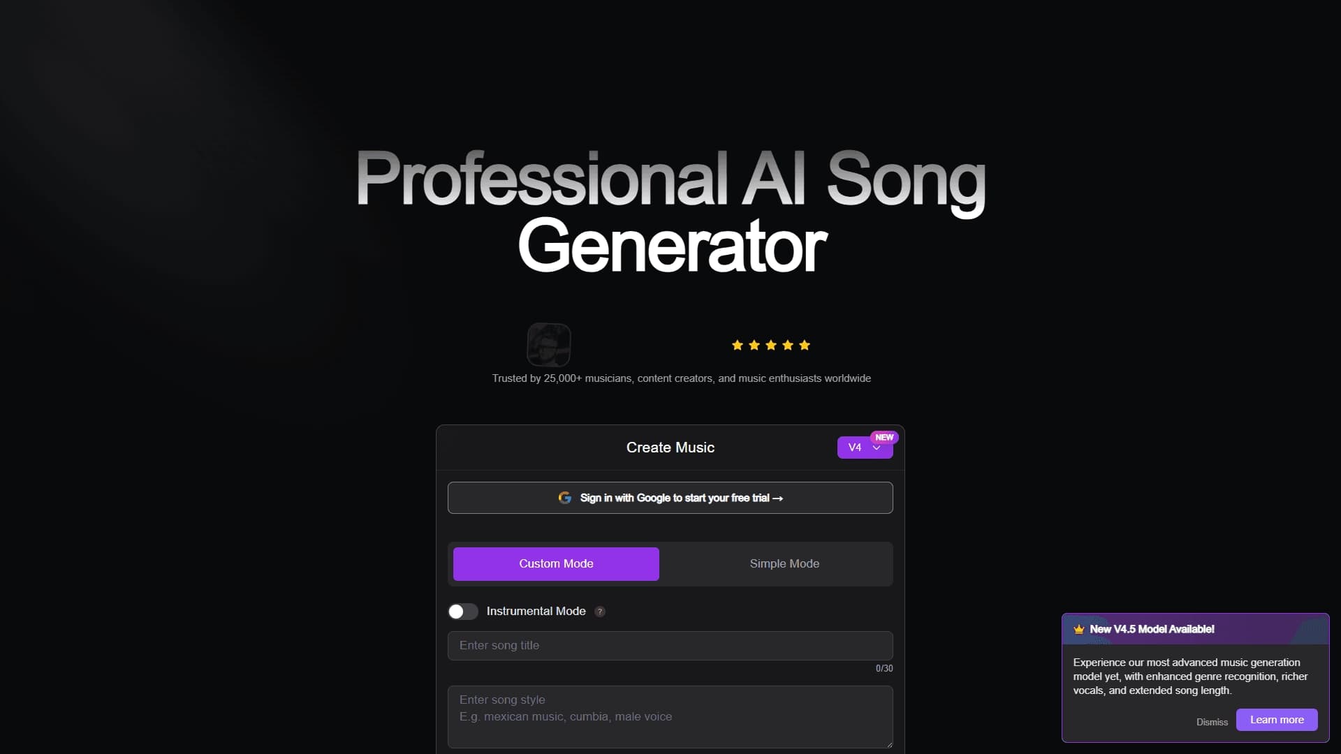 AI Song Generator