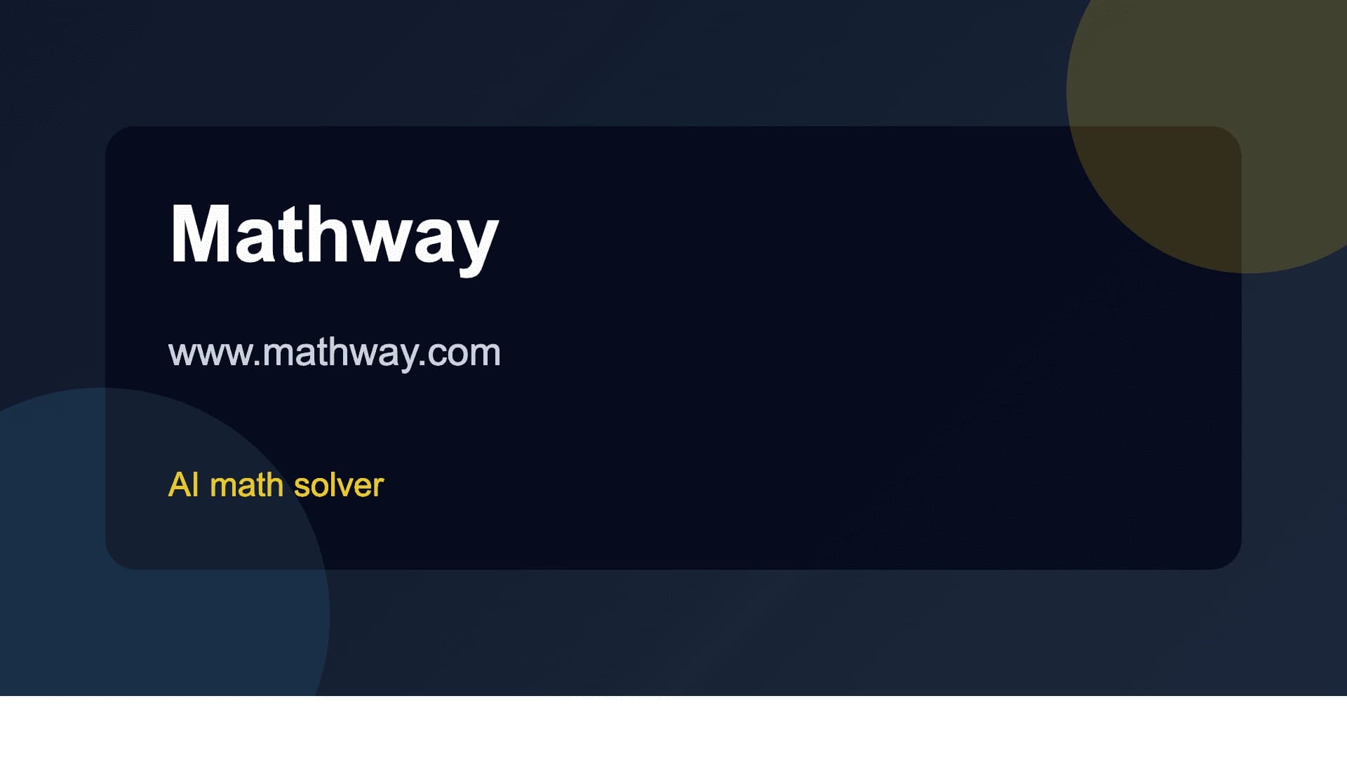 Mathway