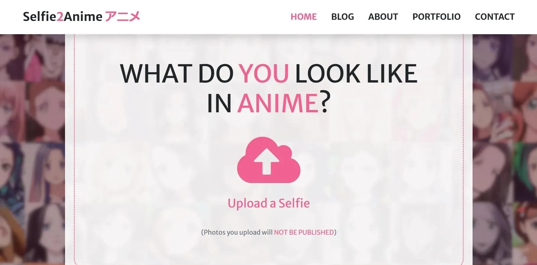 Selfie2Anime