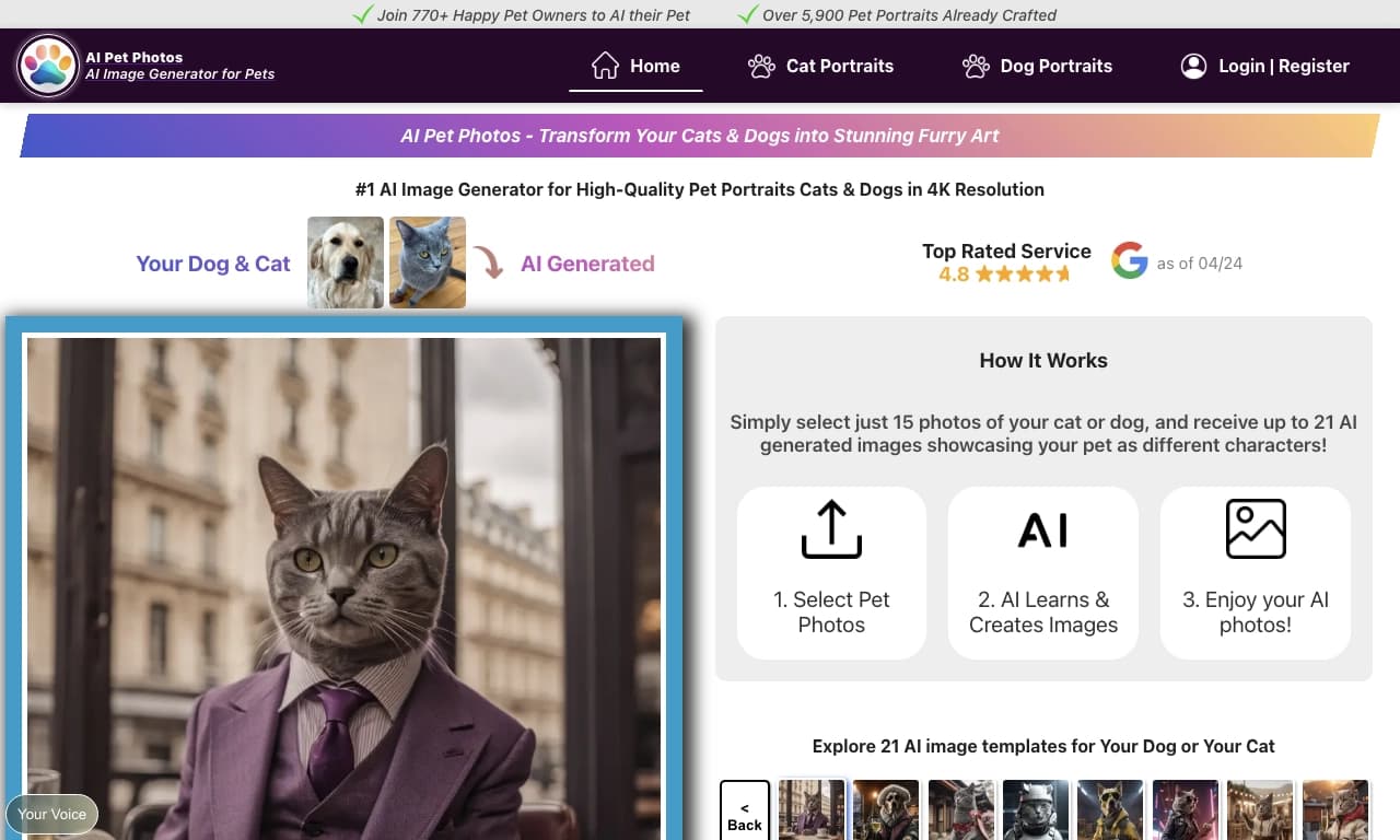 AI Pet Photos