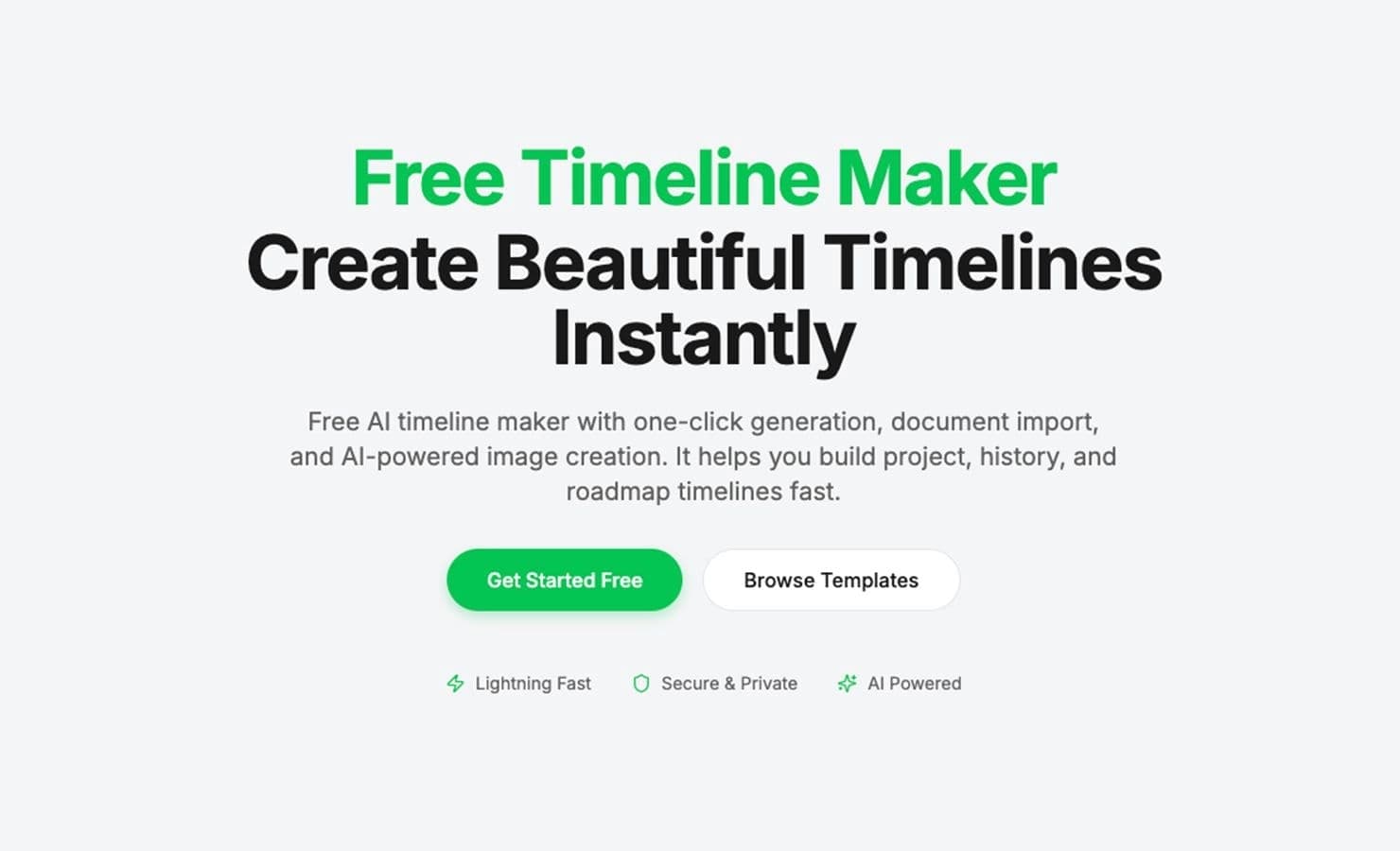 AI timeline maker