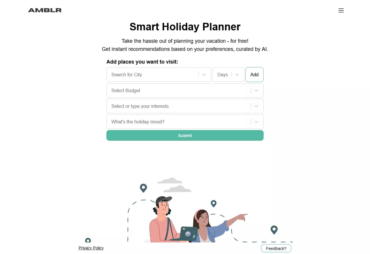 AMBLR - AI Travel Planner