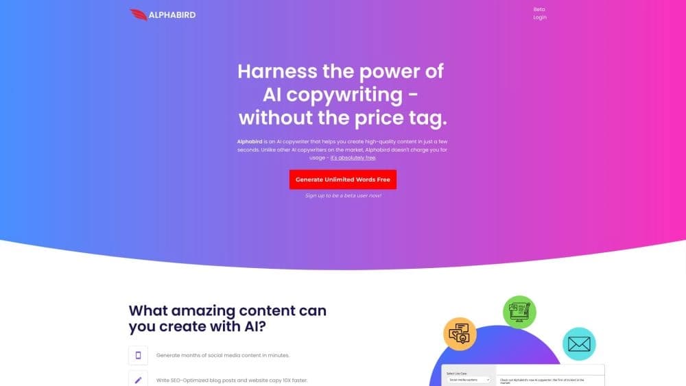 Alphabird AI Copywriter