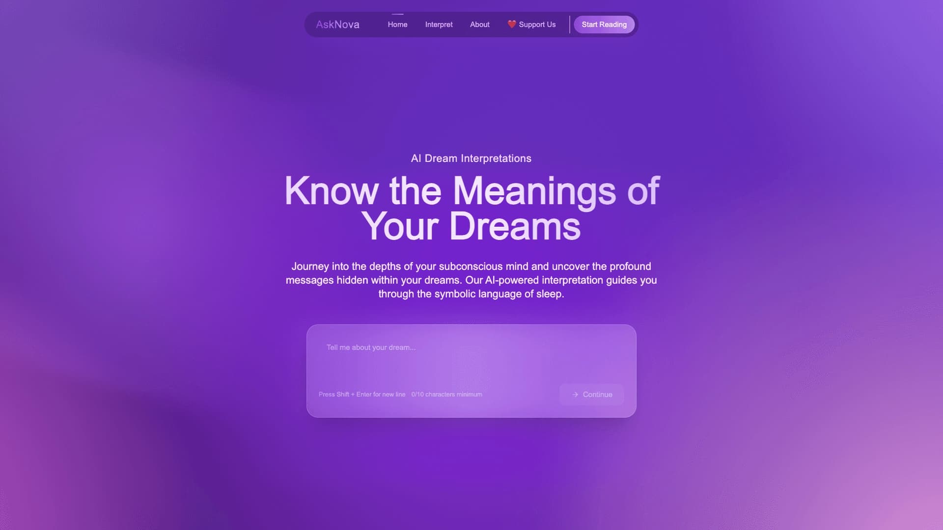 AskNova Dream Interpretation