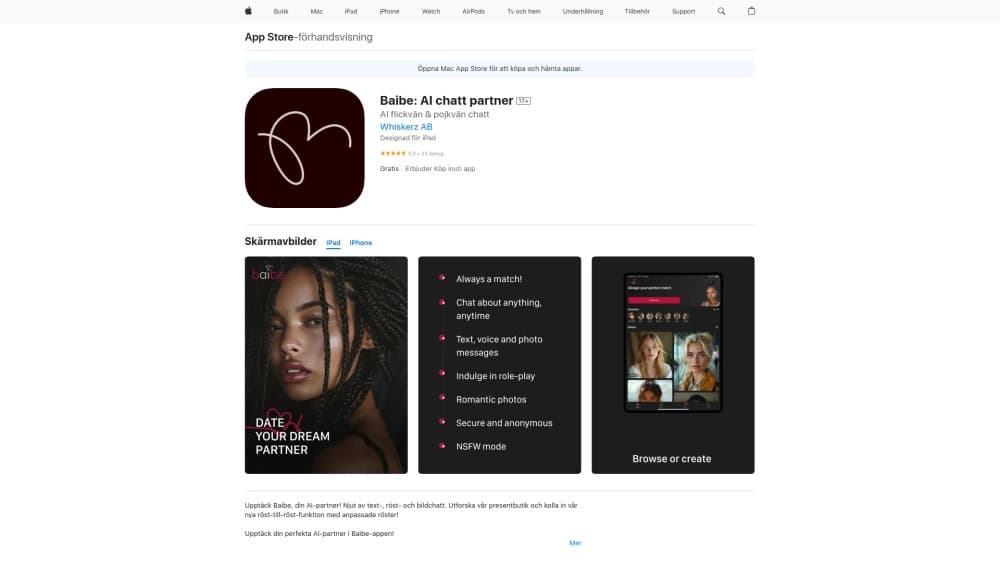 Baibe AI Companion App
