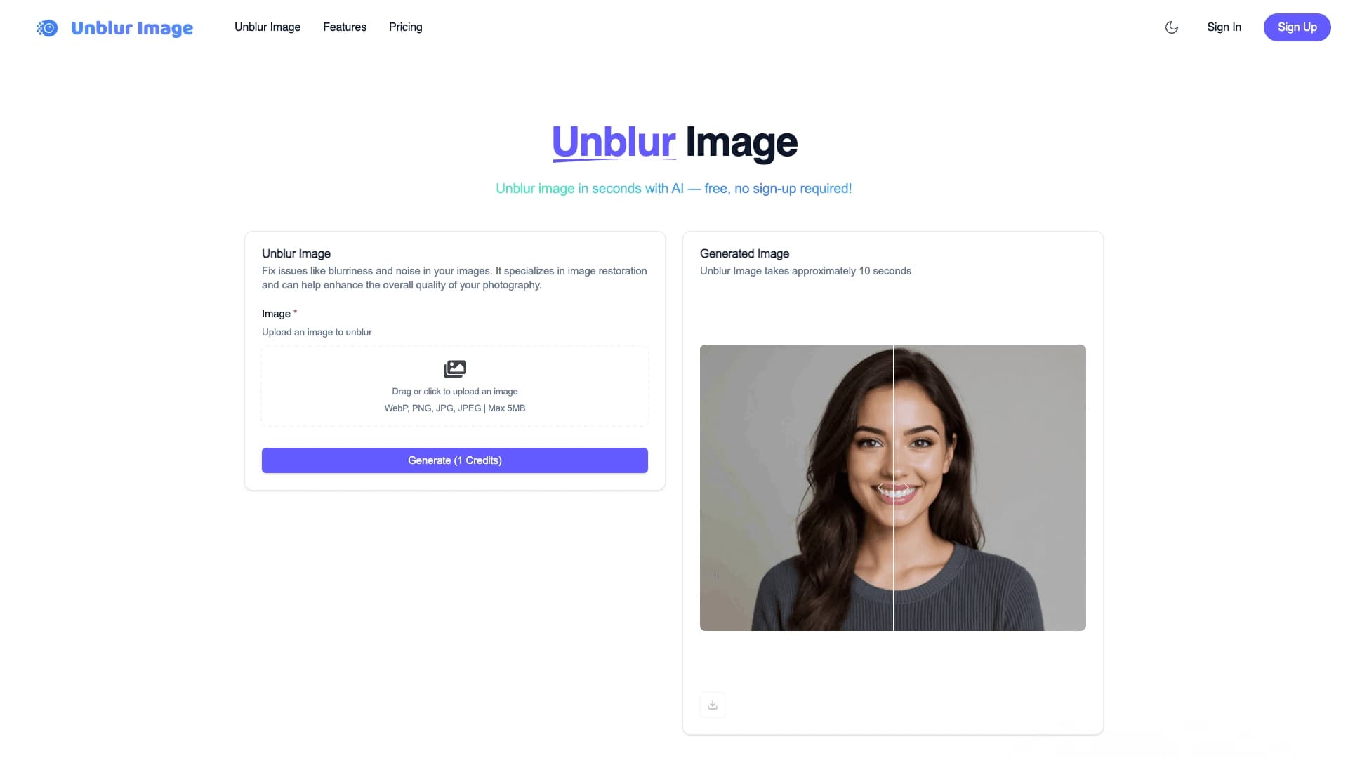 Unblur Image