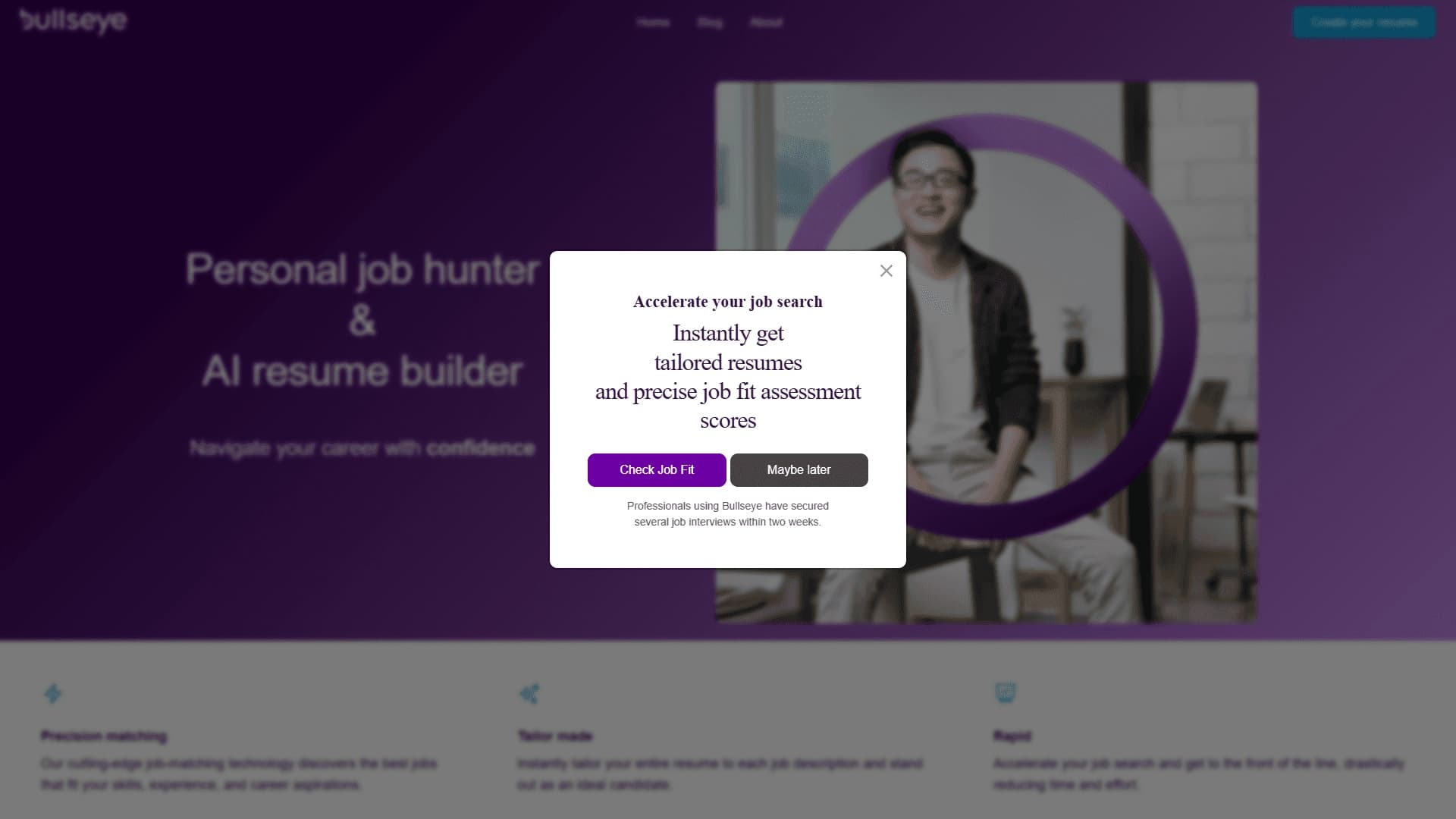 Bullseye — Personal Job Hunter & AI Resume Builder