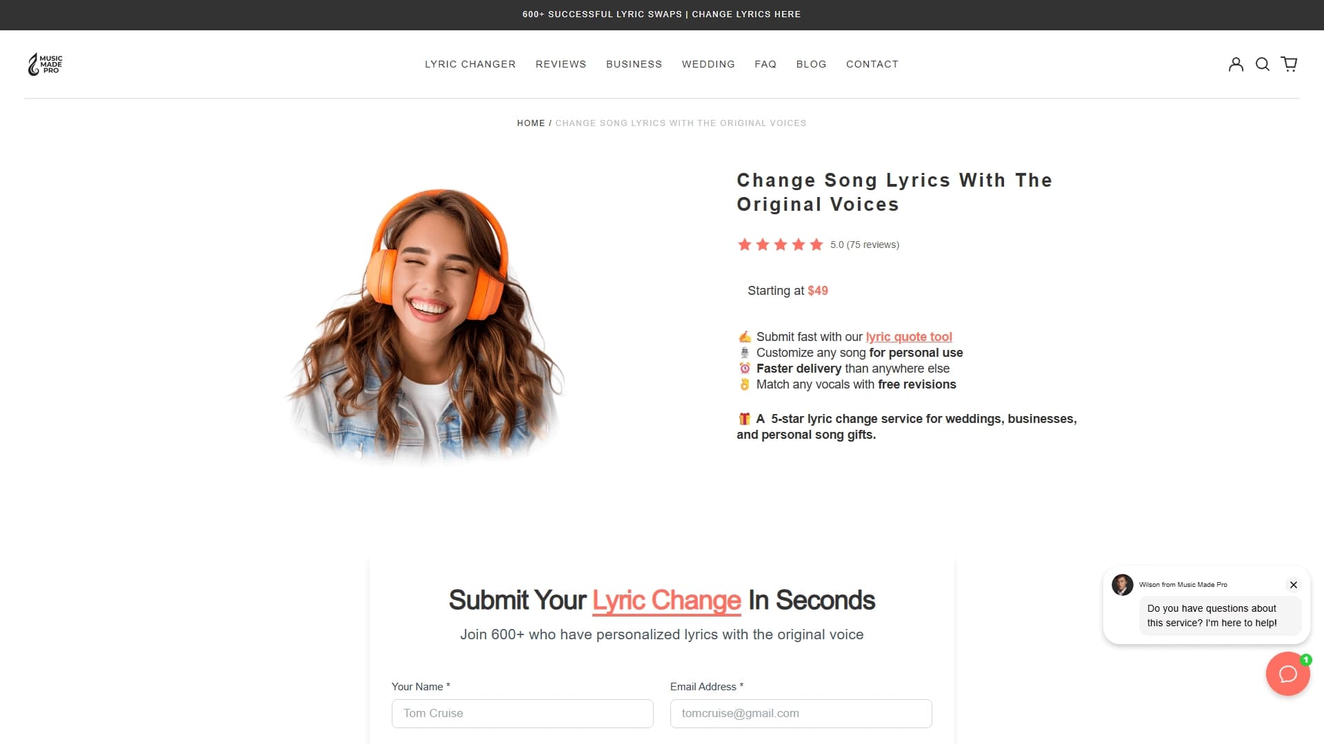 Change Song Lyrics With The Original Voices