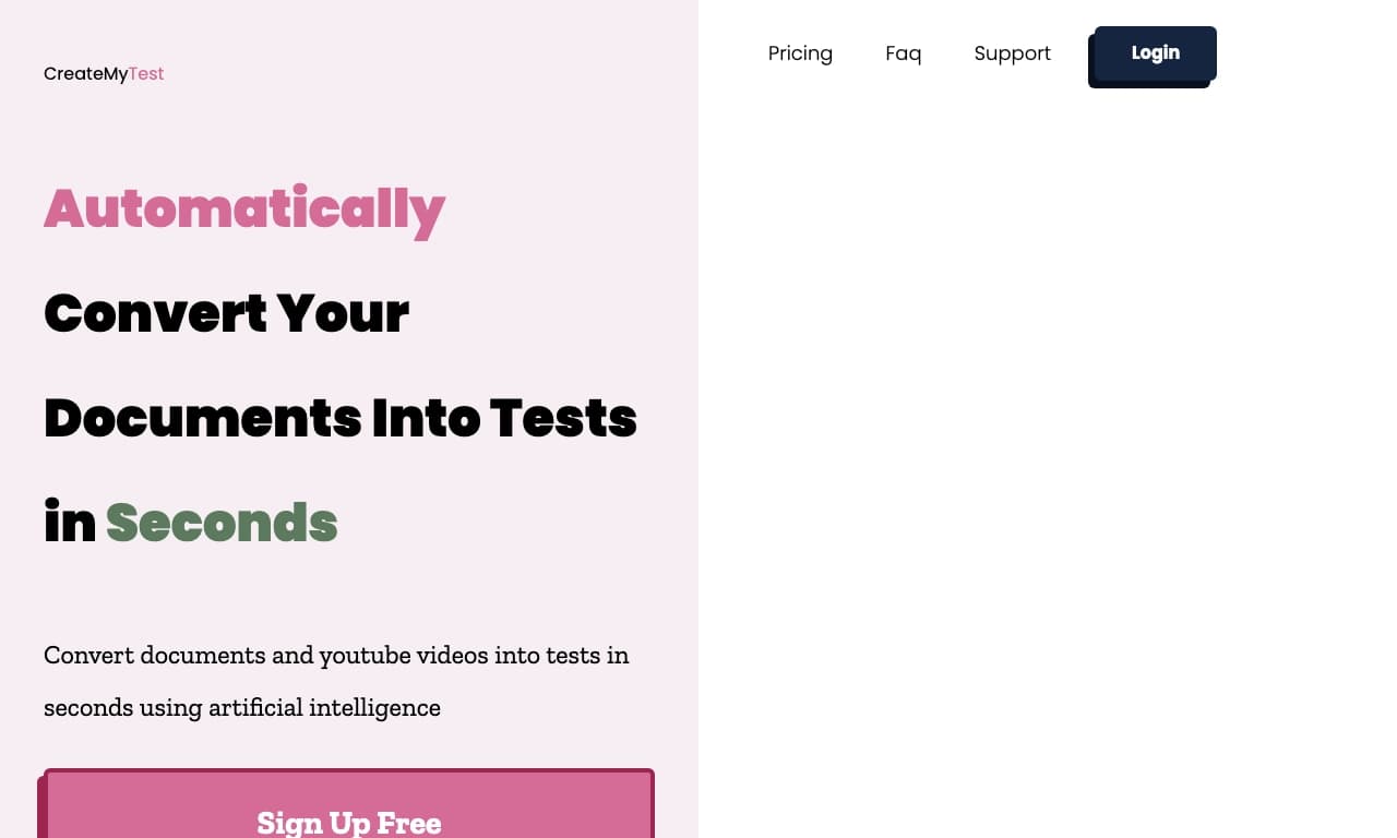 Create my test