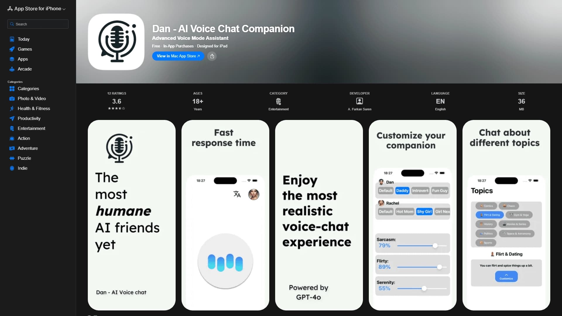 Dan - AI Voice Chat Companion