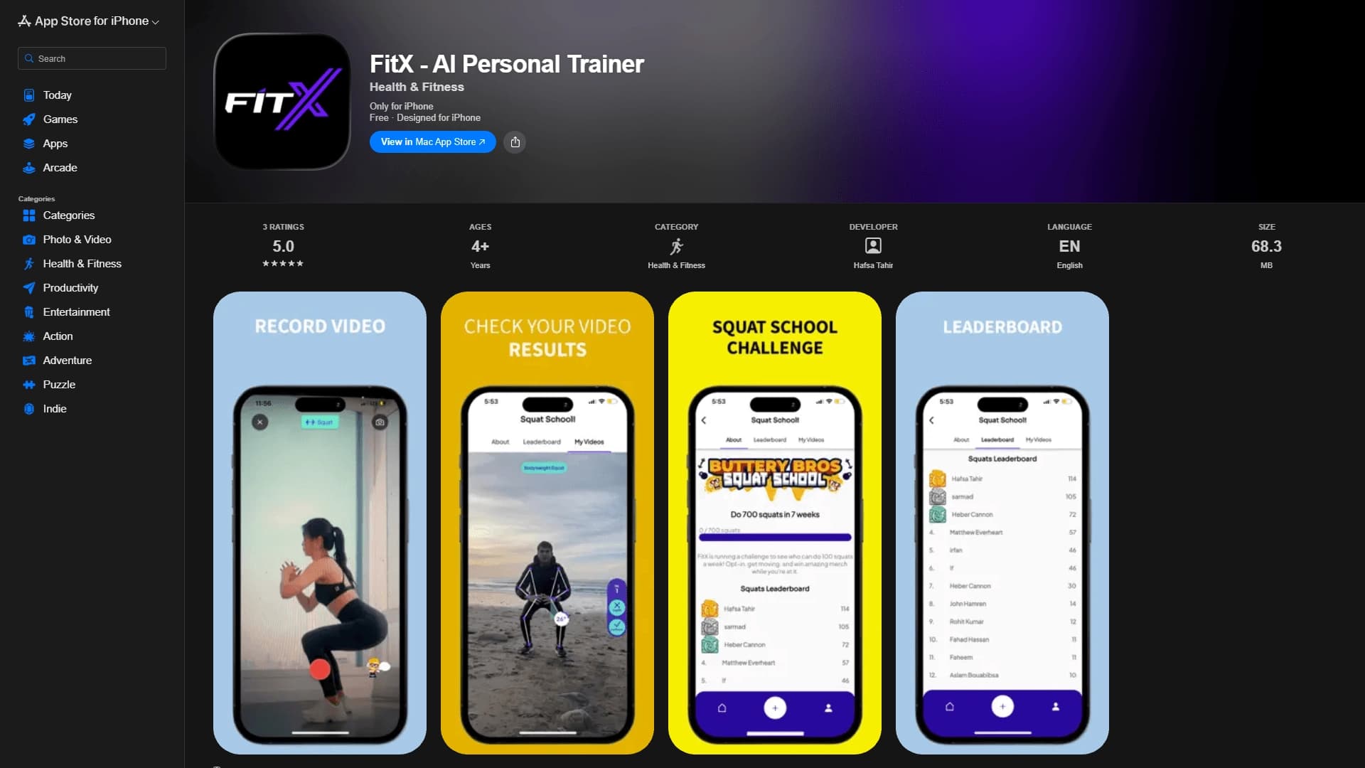 FitX - AI Personal Trainer