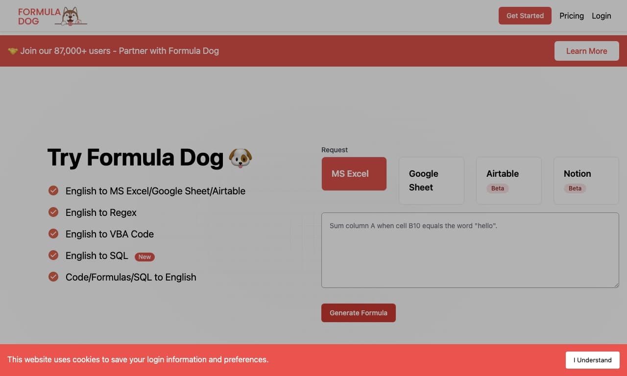 Formula Dog