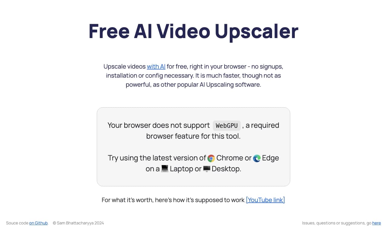 Free AI Video Upscaler