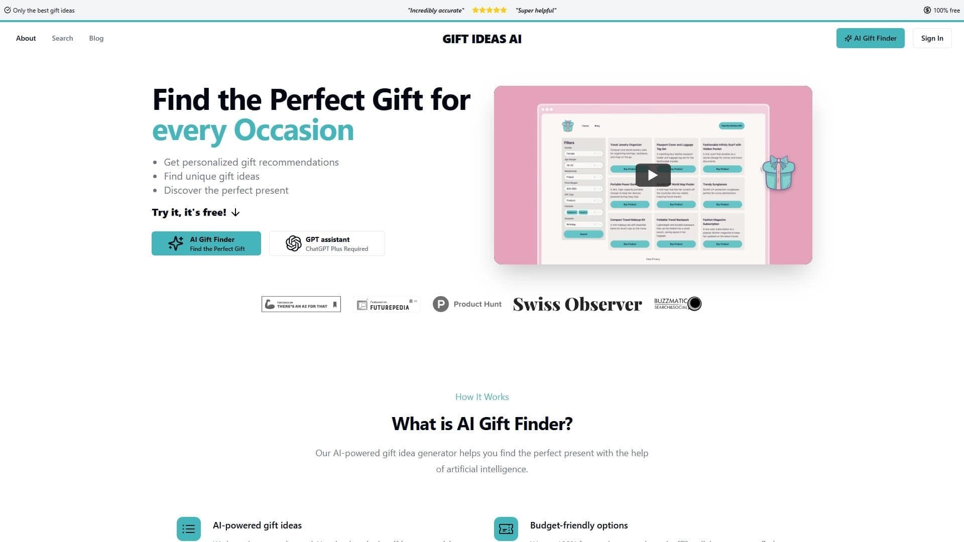 Gift Ideas AI