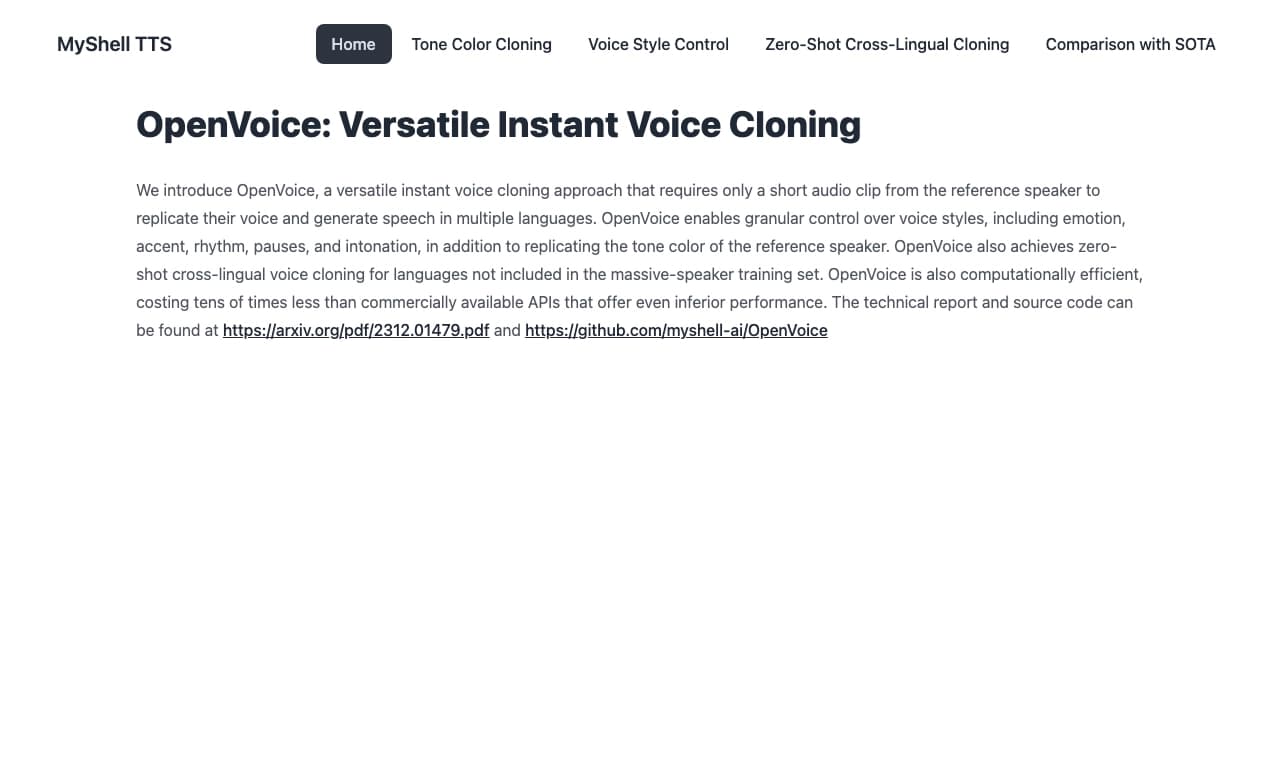 OpenVoice AI
