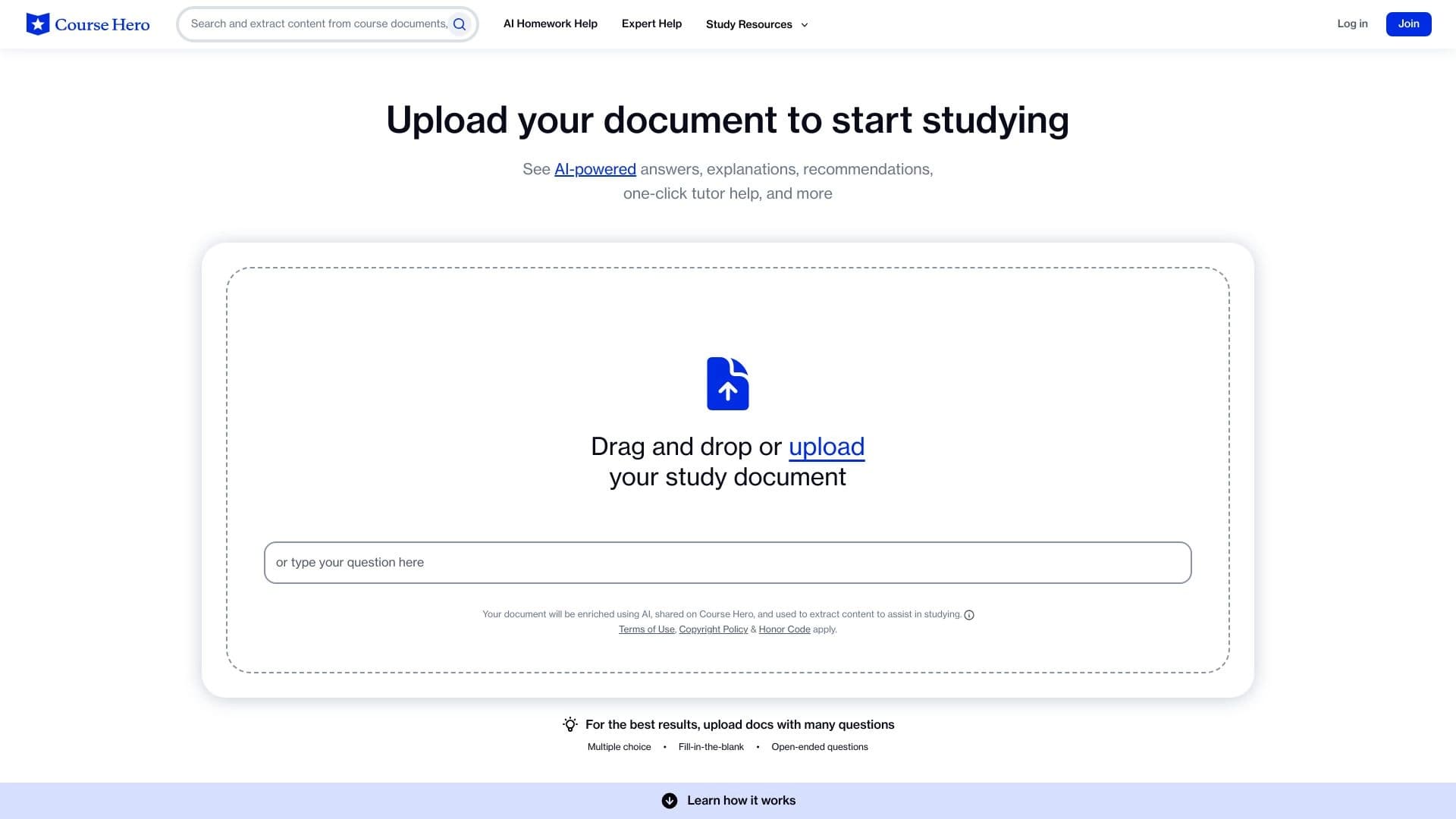 CourseHero AI Homework Help