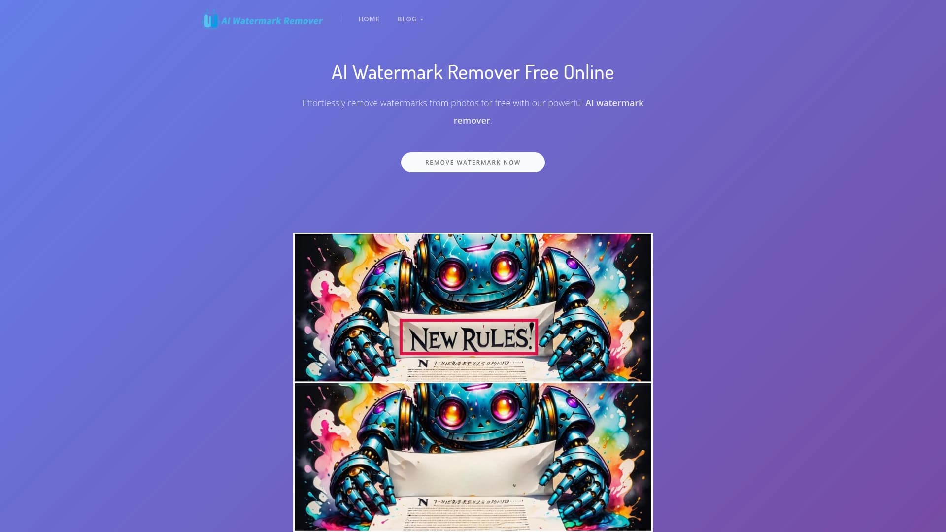 Free AI Watermark Remover Online