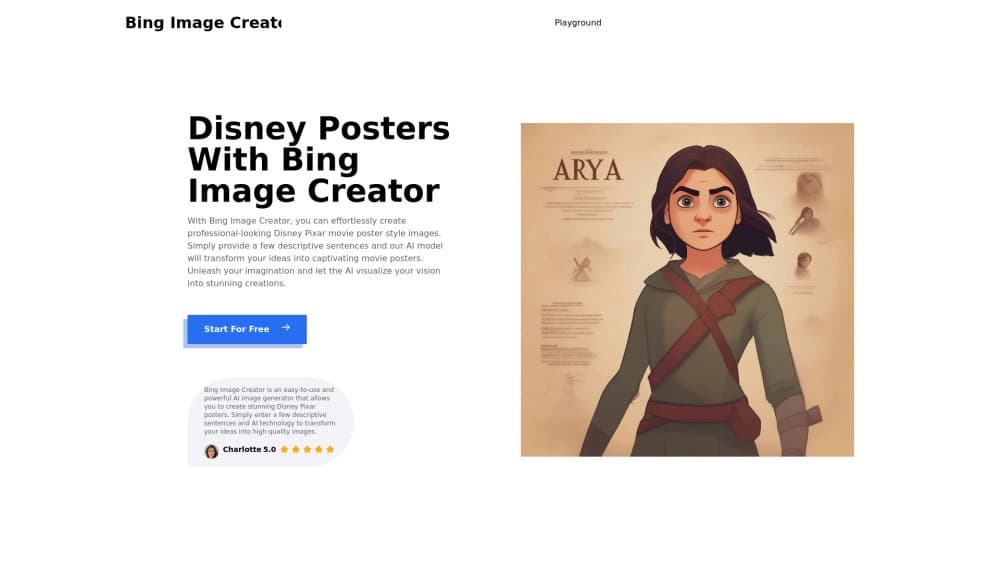 Bing Image Creator Disney