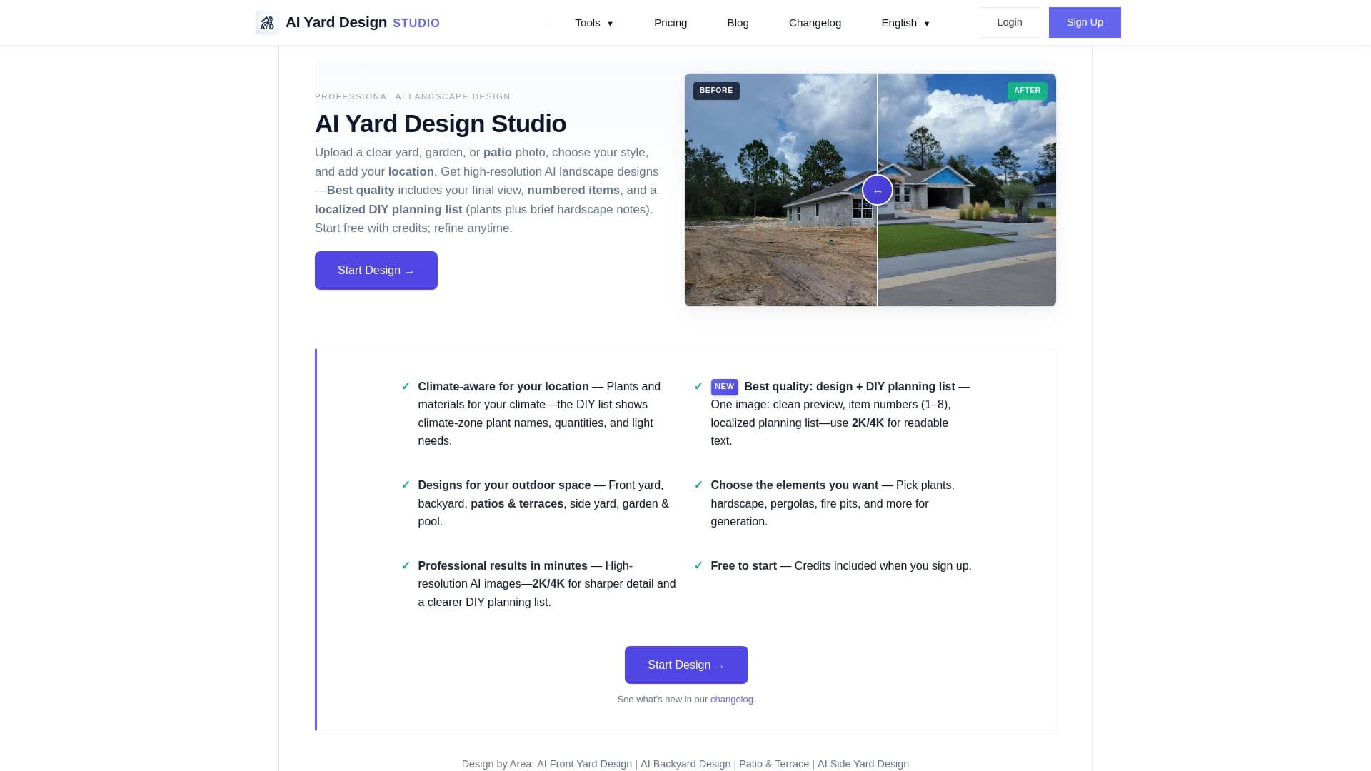 AI Yard Design Studio